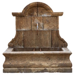 Antique-patinated Wall fountain, Renaissance Style, 21st Century
