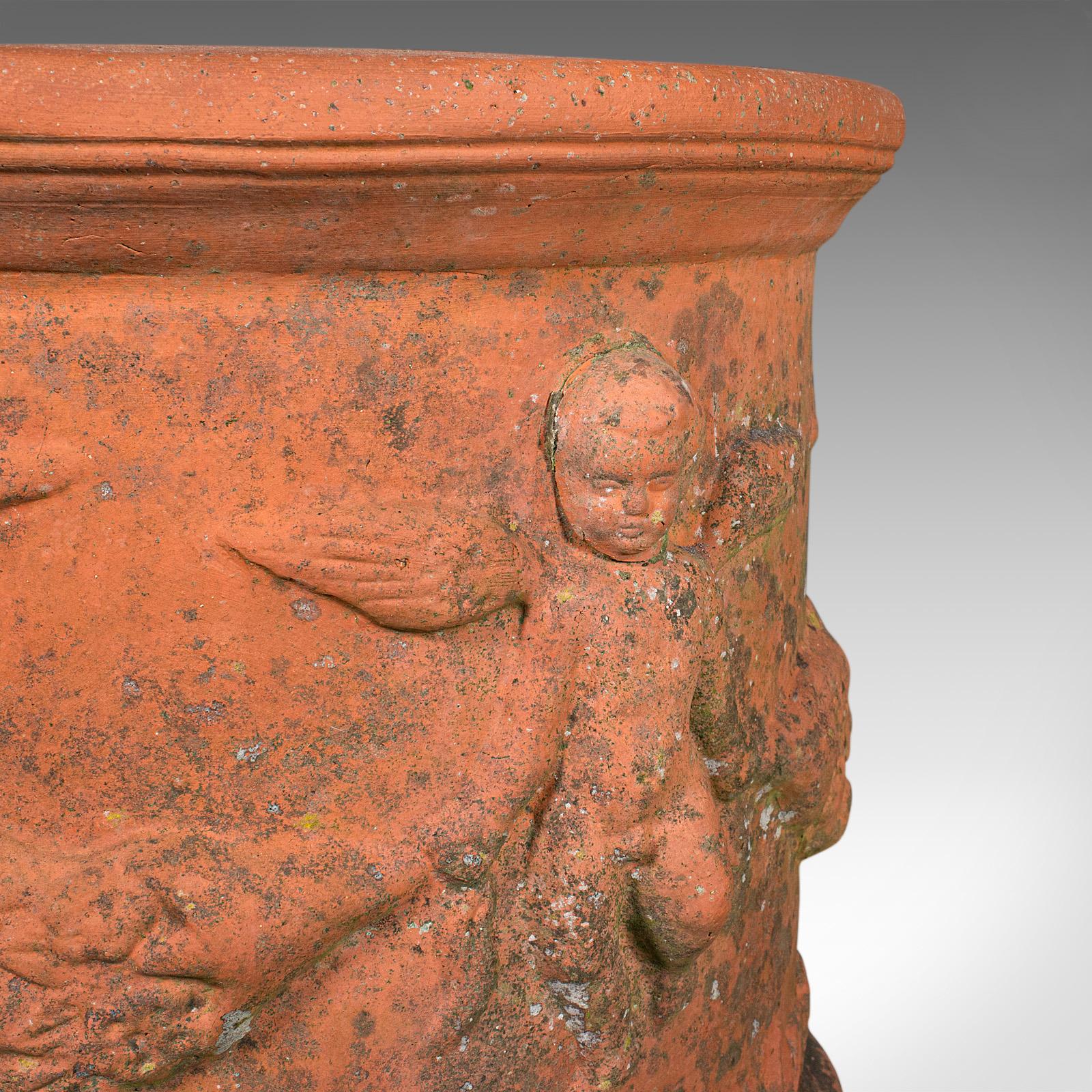 Antique Patio Jardinière, English, Terracotta, Veranda Planter Pot, Edwardian For Sale 2