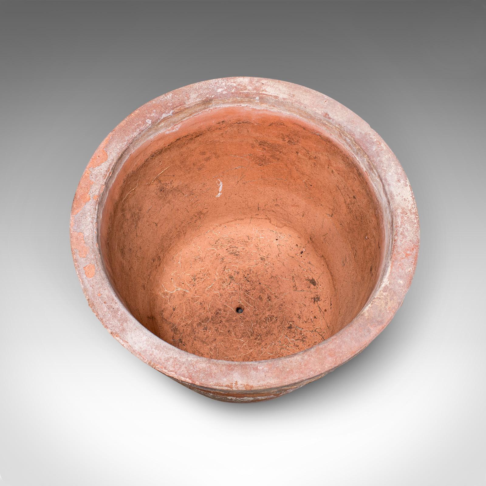 20th Century Antique Patio Planter, English, Terracotta Ornamental Tree Jardiniere, Victorian For Sale