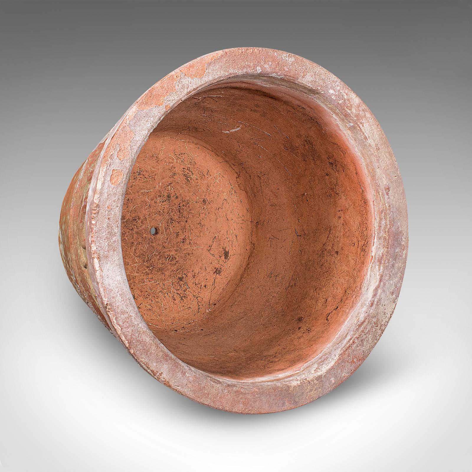 Antique Patio Planter, English, Terracotta Ornamental Tree Jardiniere, Victorian For Sale 1