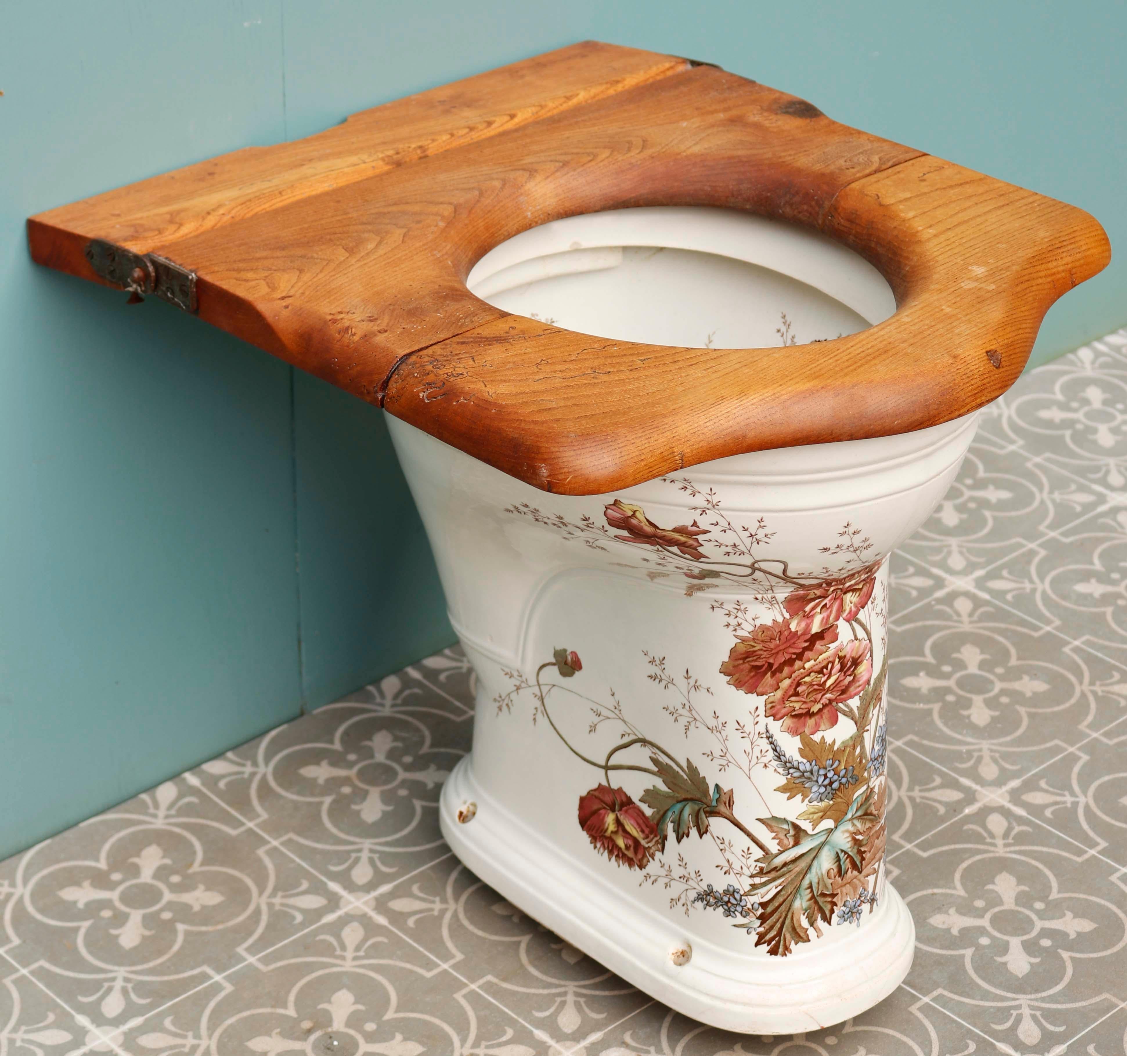 Antique Patterned Oeneas Toilet Pan 5