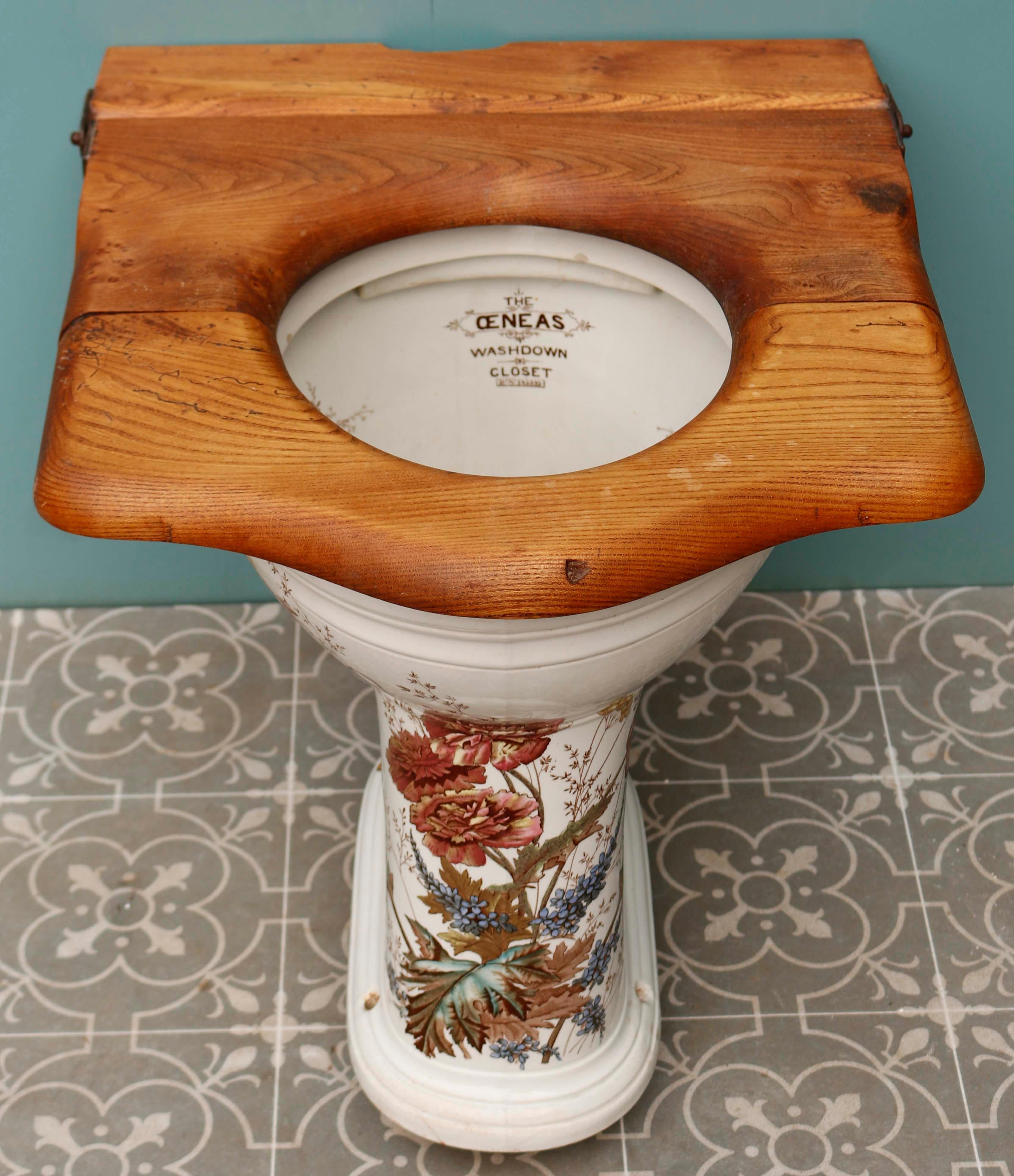 Antique Patterned Oeneas Toilet Pan 6