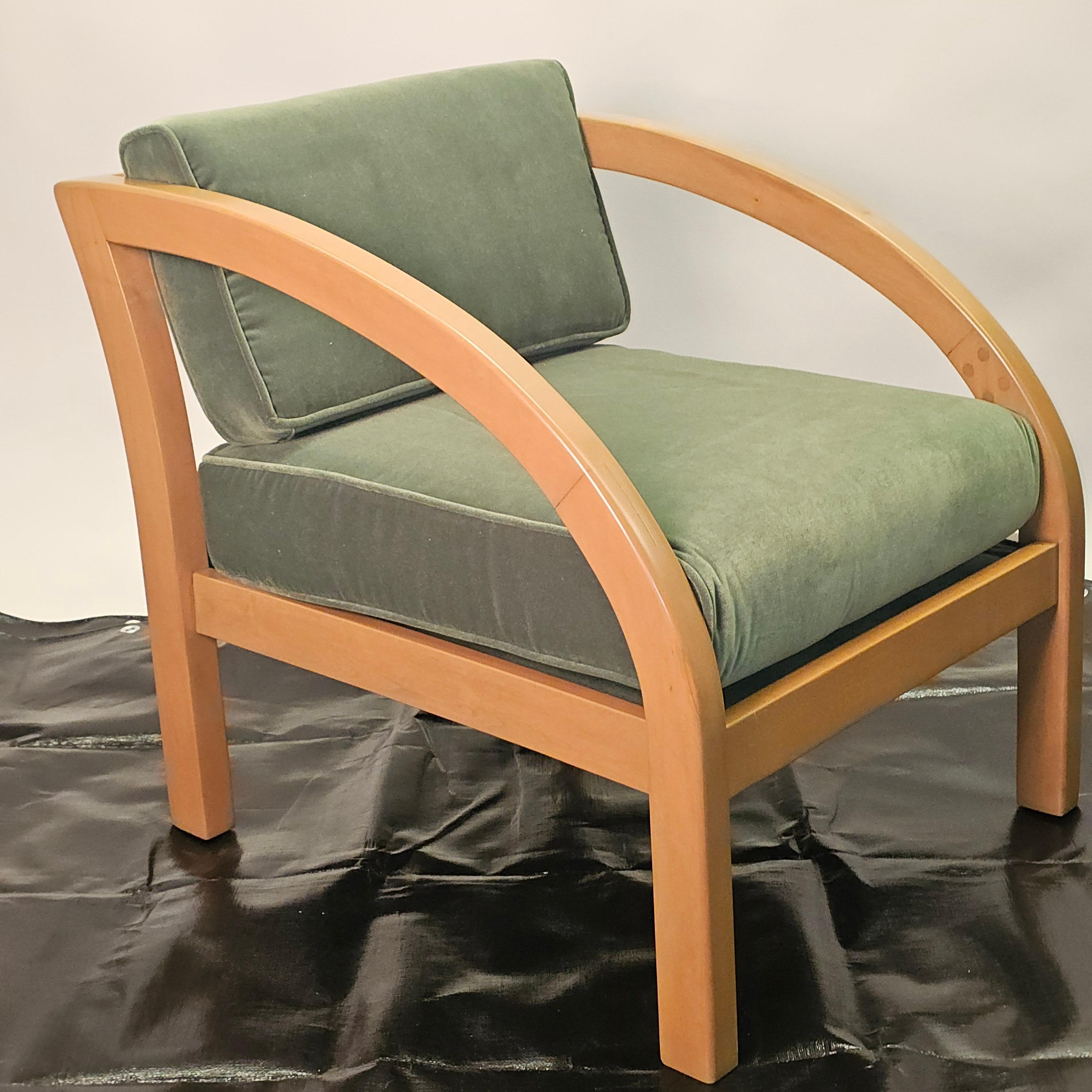 Revivify is to make something strong and healthy again. That's what we do here at the Montage workshop in Connecticut. I have included some before pictures
to illustrate how far we went with this 1940s Paul Frankl D chair. I believe this is an early