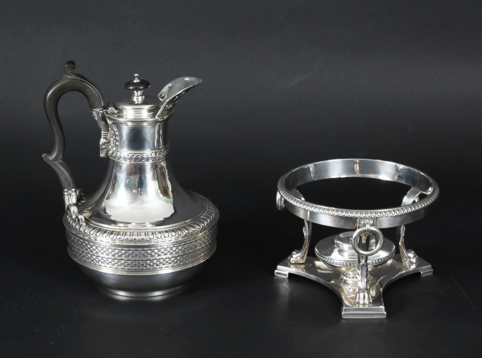 Antike Paul Storr Sterling Silber Kaffee Biggin auf Stand 1809 19. Jahrhundert im Angebot 6