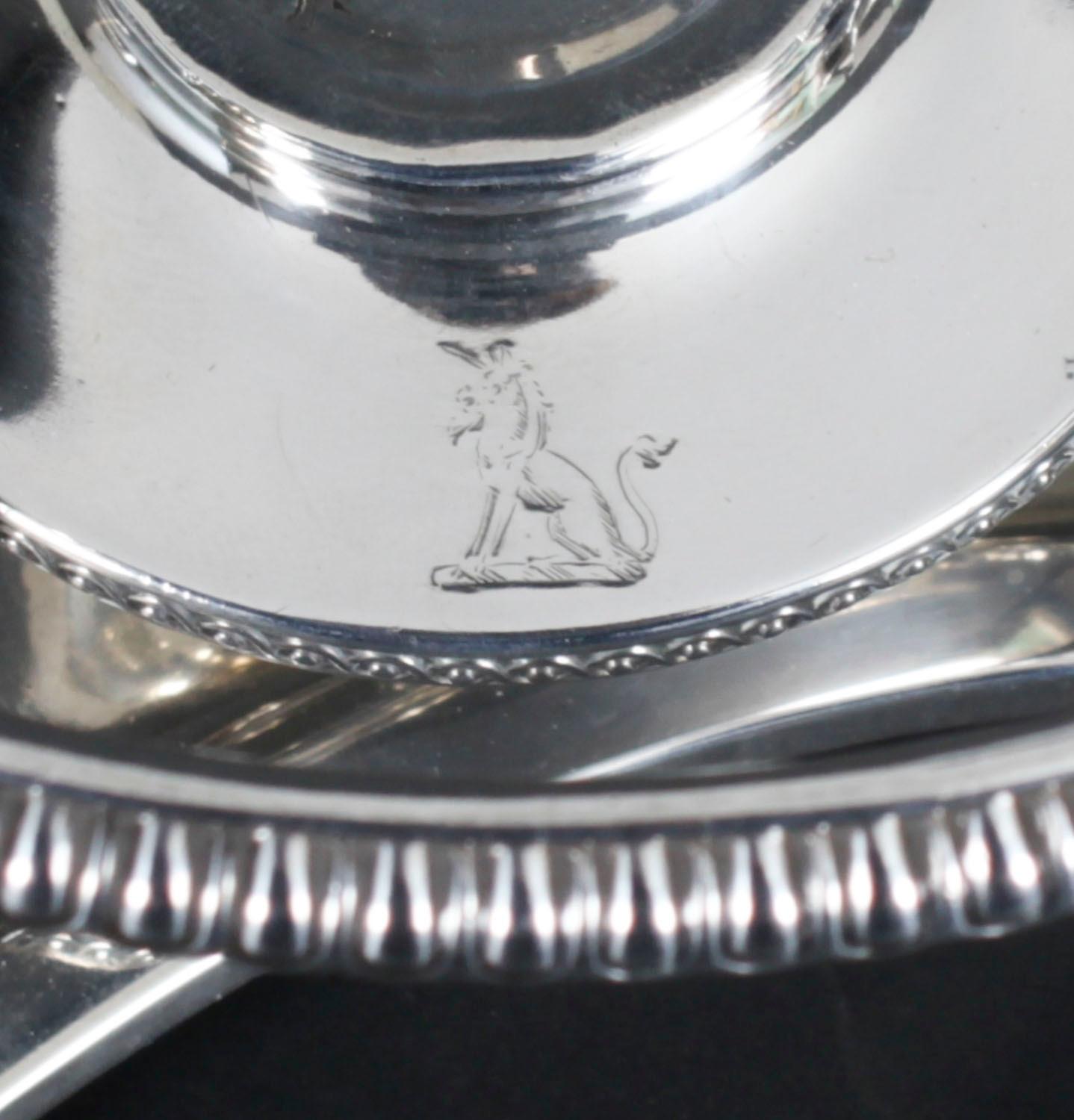 Antike Paul Storr Sterling Silber Kaffee Biggin auf Stand 1809 19. Jahrhundert im Angebot 10