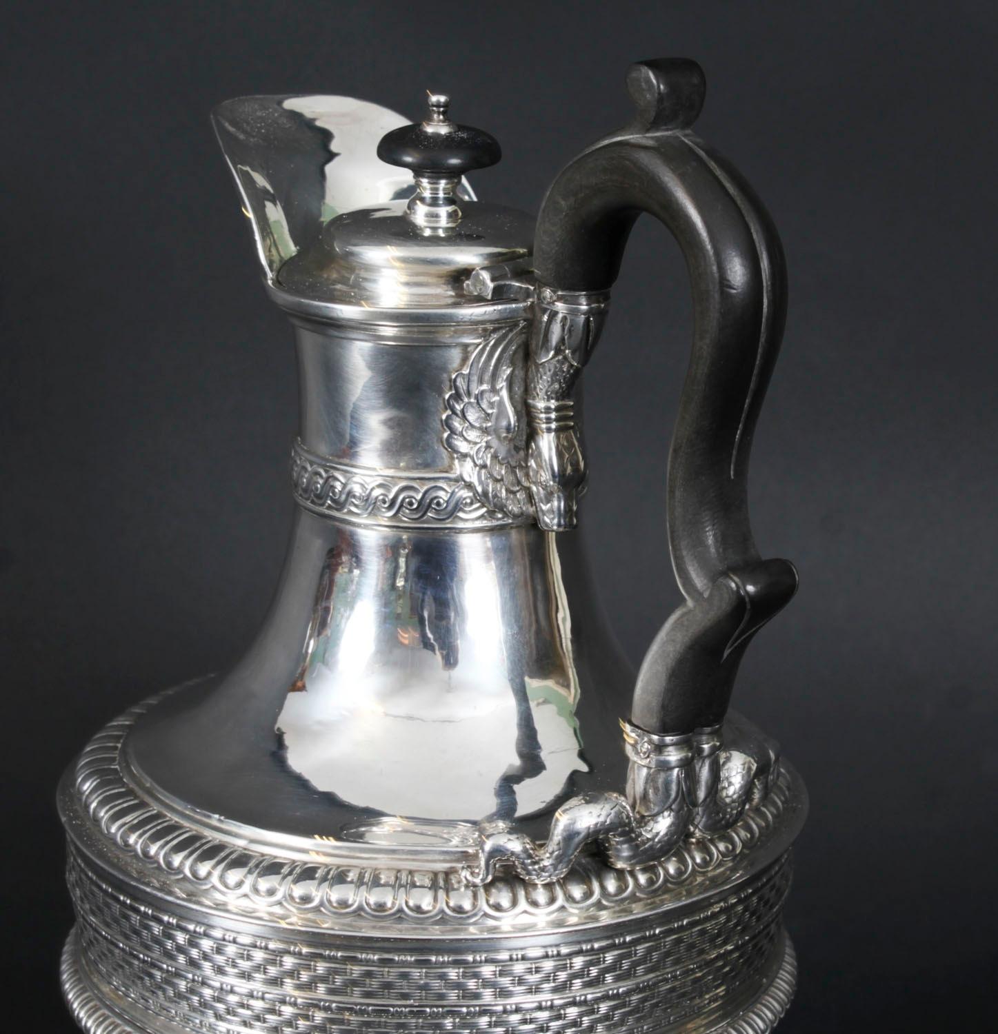 Antike Paul Storr Sterling Silber Kaffee Biggin auf Stand 1809 19. Jahrhundert im Zustand „Gut“ im Angebot in London, GB