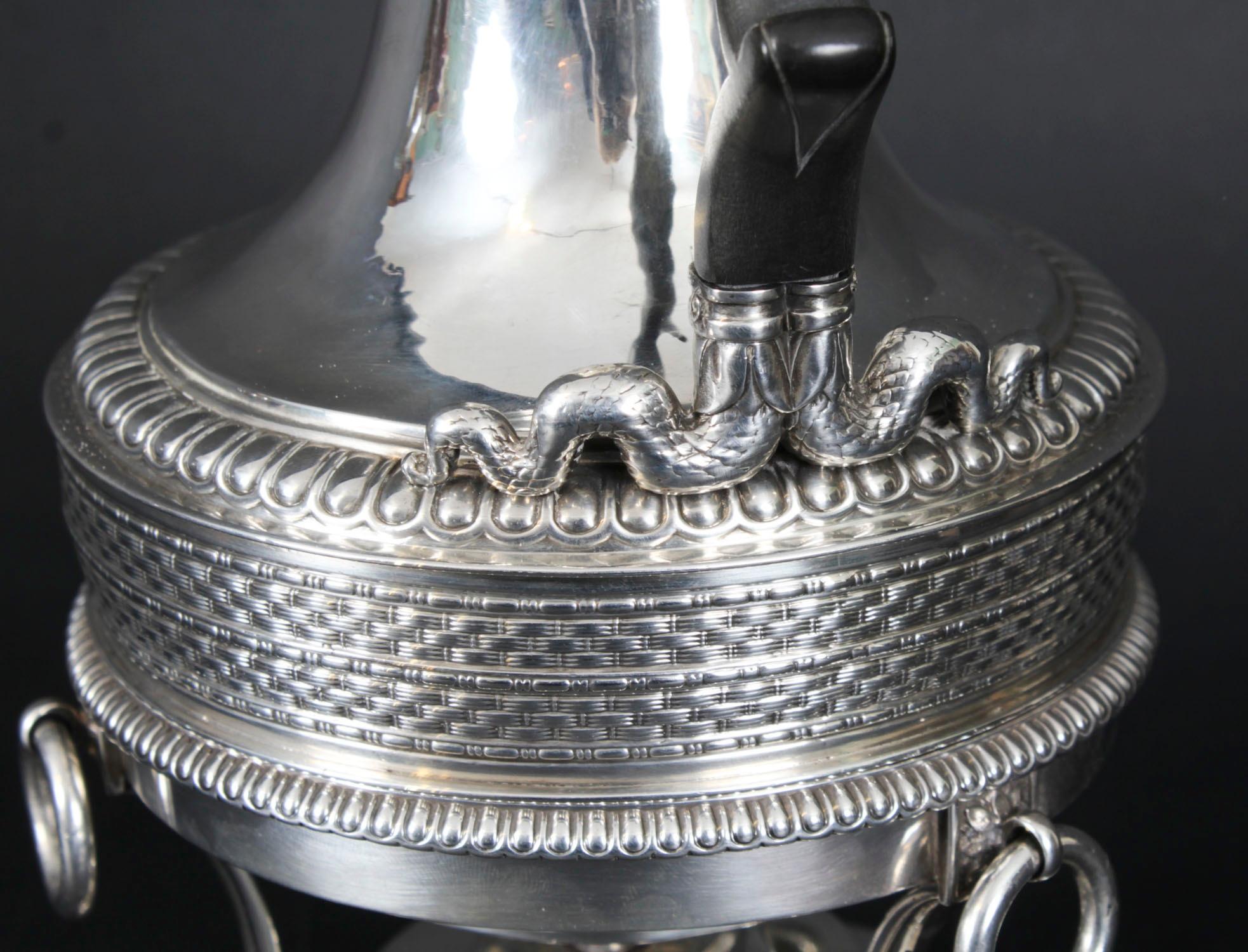 Antike Paul Storr Sterling Silber Kaffee Biggin auf Stand 1809 19. Jahrhundert (Frühes 19. Jahrhundert) im Angebot
