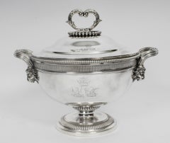Soupière ancienne Paul Storr en argent sterling 1804, 19ème siècle