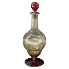 Antique Pauly & Co Murano Venezia Italian Art Glass Decanter