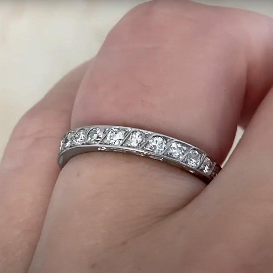 Bandeau antique en diamant pavé (environ 0,60 carats), platine, vers 1925 Unisexe en vente