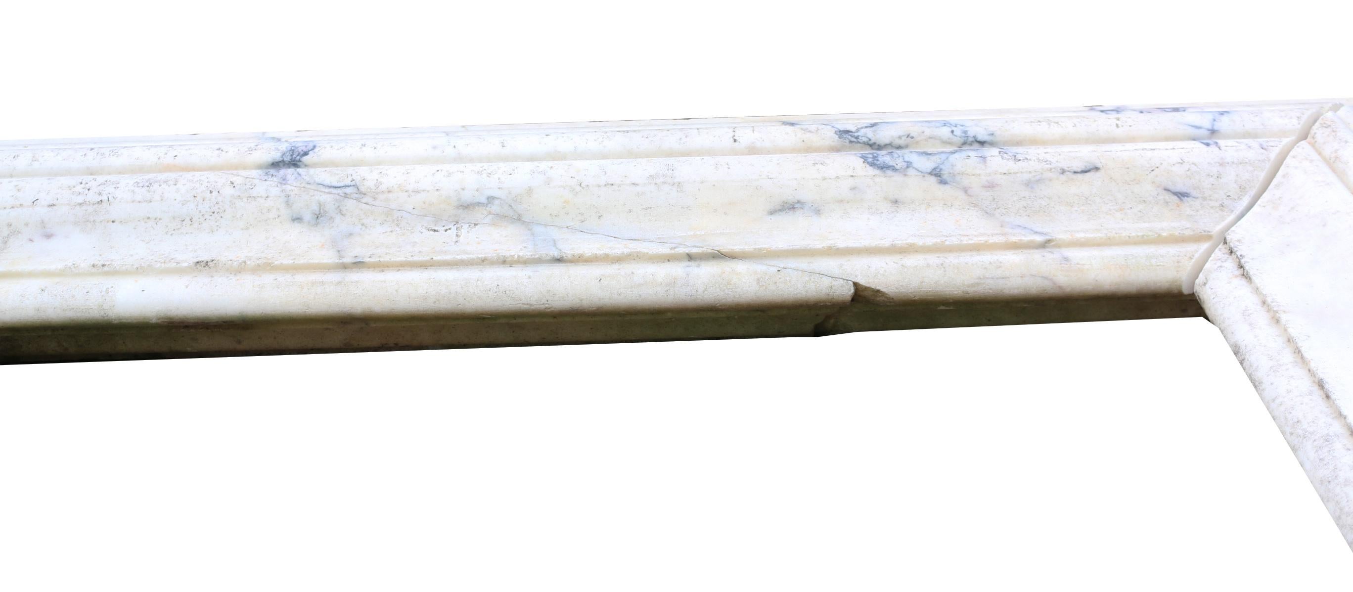 19th Century Antique Pavonazzo Marble Pool Surround For Sale