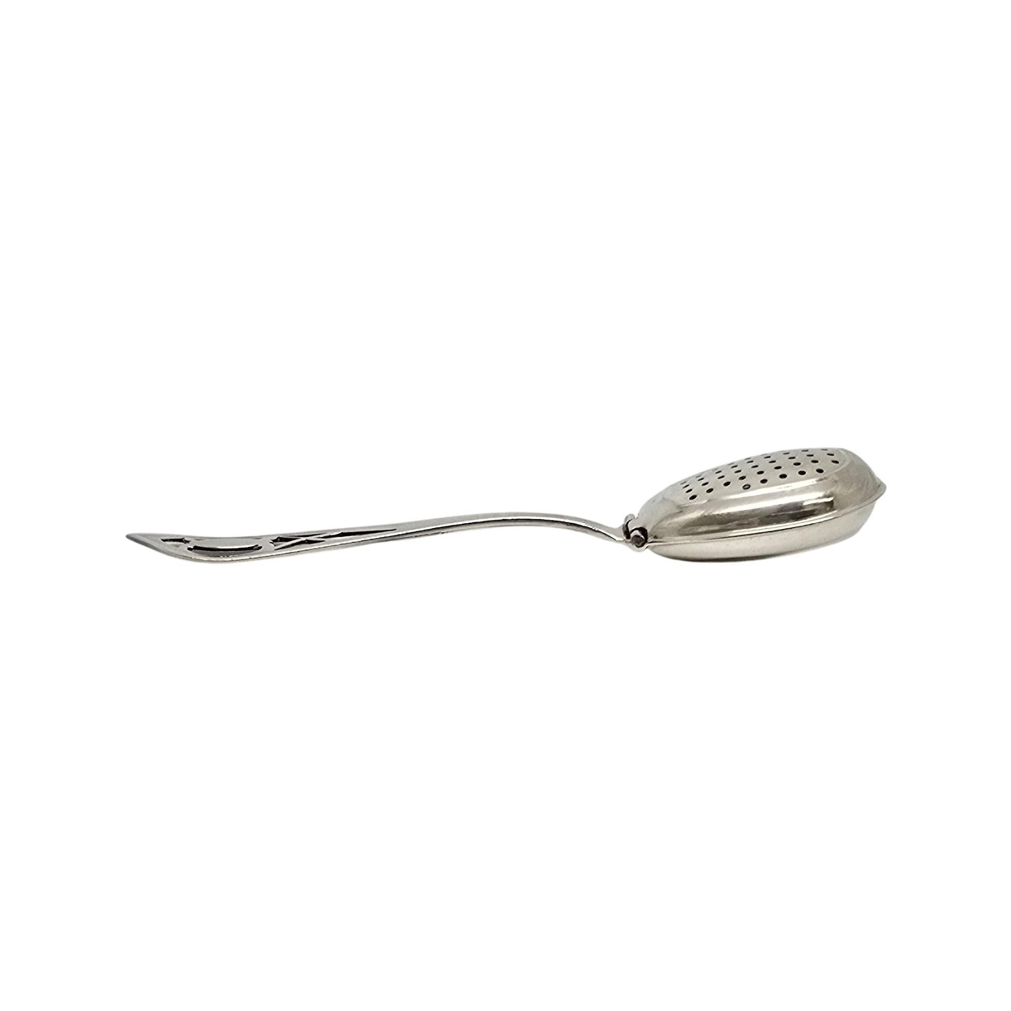 Antique Paye & Baker Manufacturing Co Sterling Silver Tea Strainer Spoon #21293 In Good Condition For Sale In Washington Depot, CT