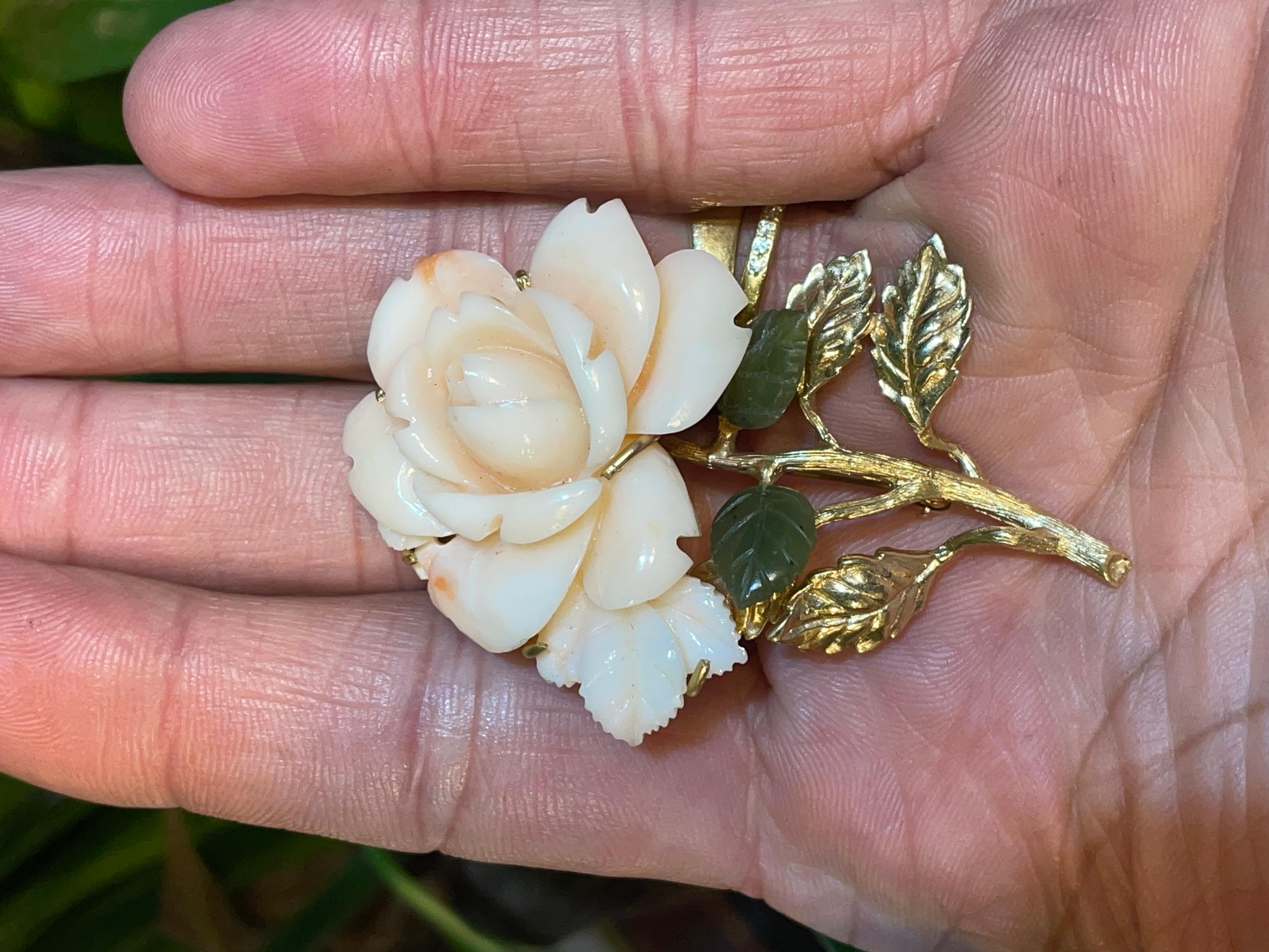 Art Nouveau Antique brooch pin  14k For Sale