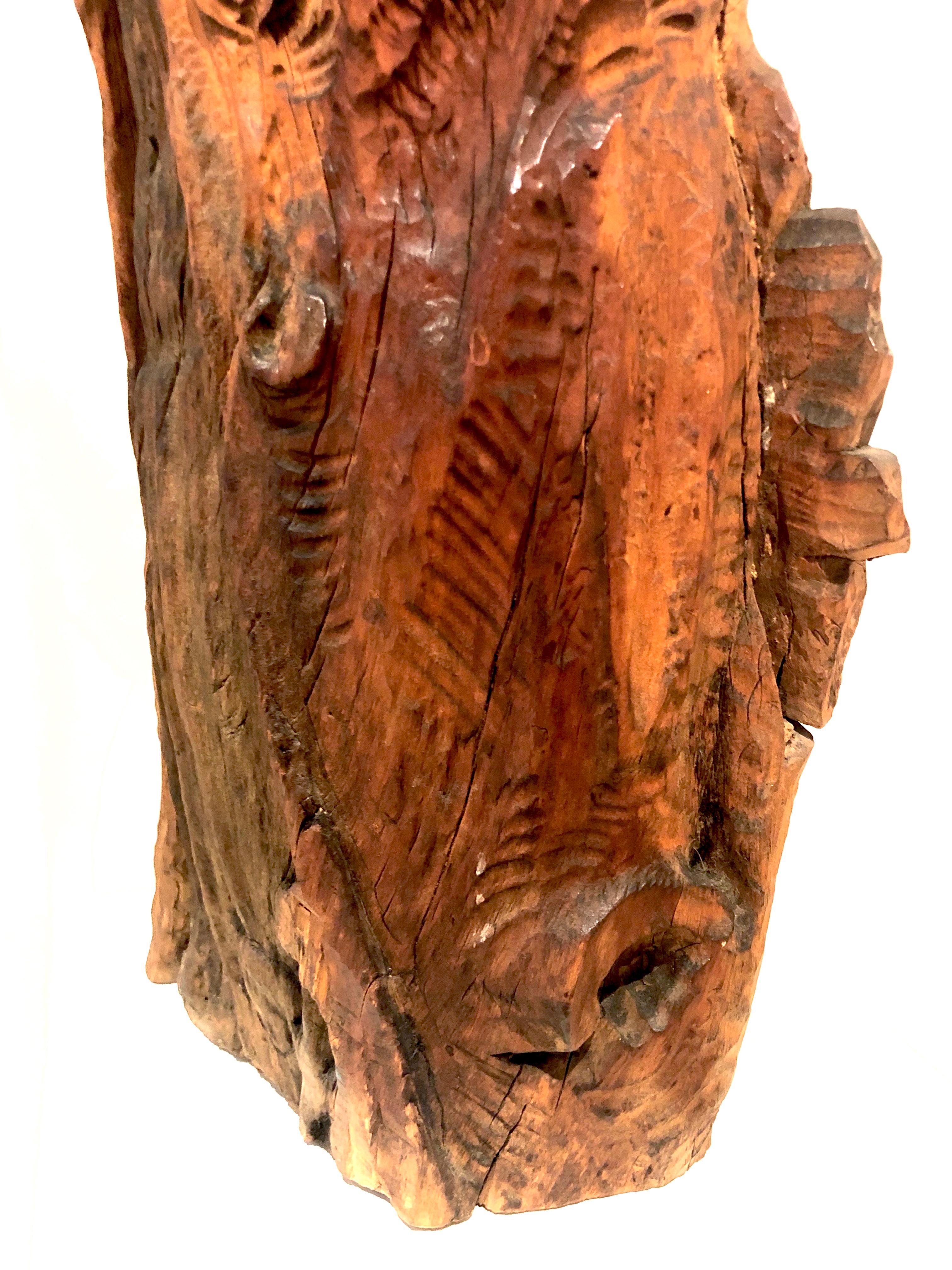 Antike Birne Holzschnitzerei Junger Adliger Hut Weste Veneto Brunnen Figur im Angebot 3