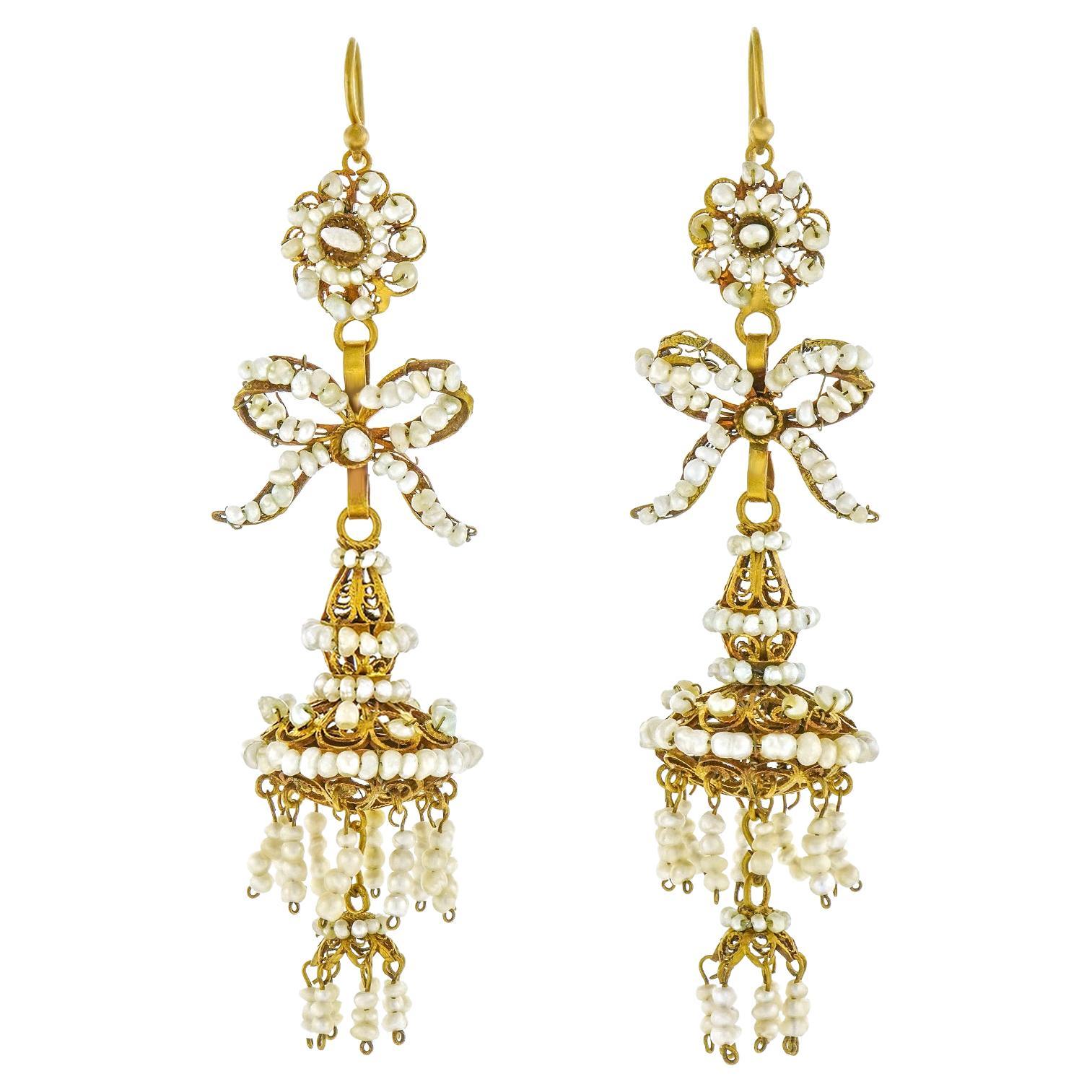 Baroque Revival Chandelier Earrings