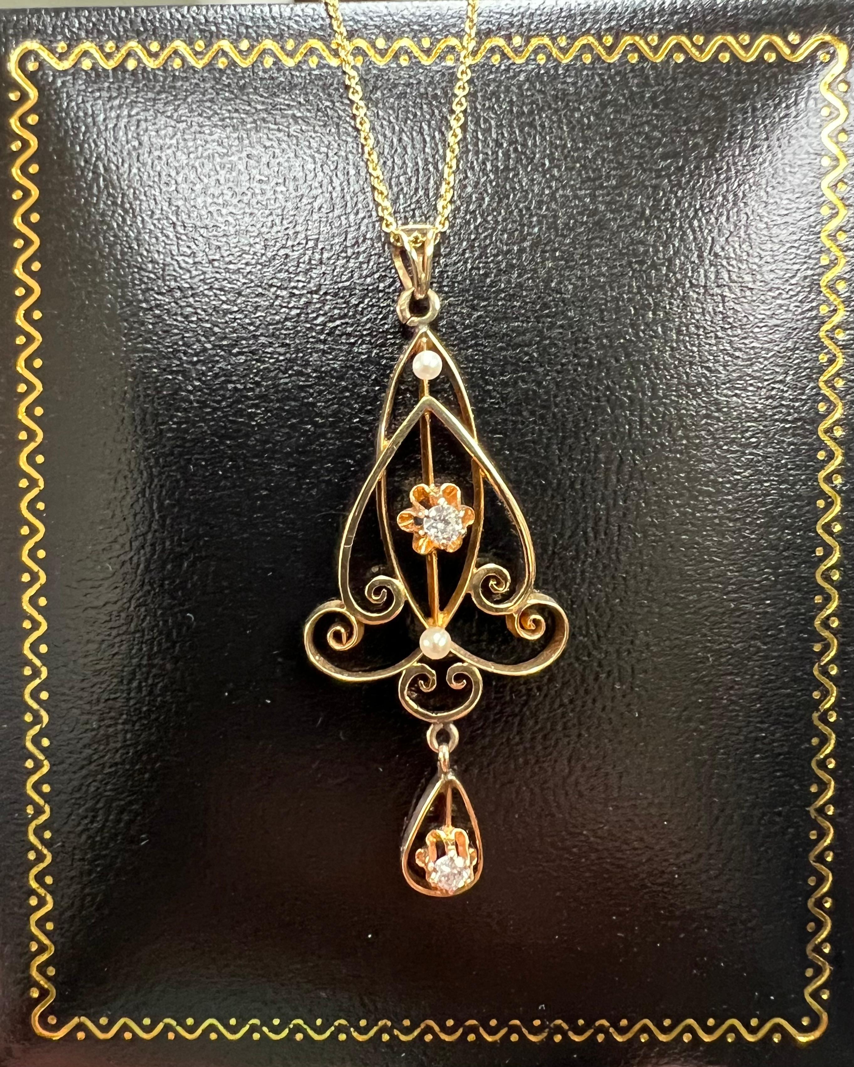 pearl lavalier necklace