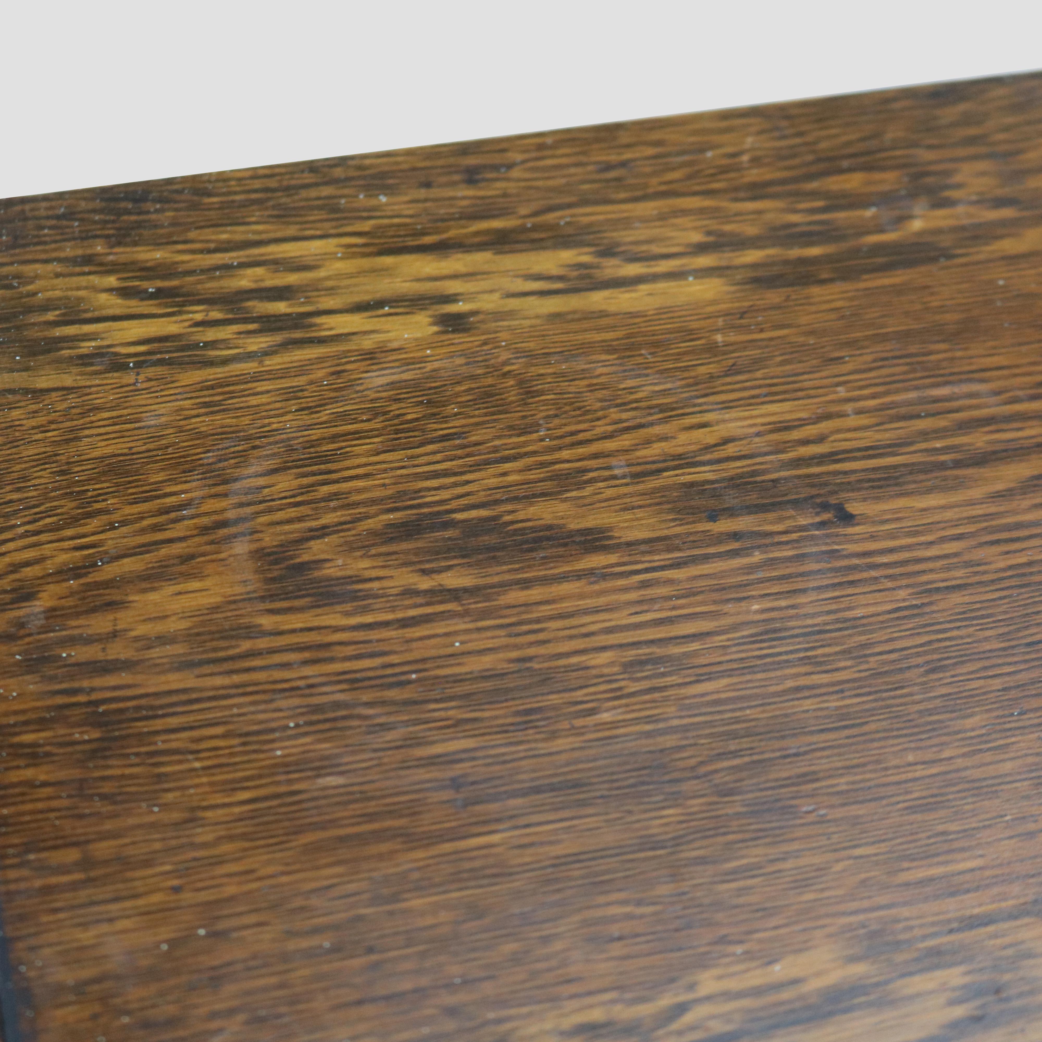 Antique Pearson Arts & Crafts Oak Barrister Bookcase on Claw & Ball Feet C1920 4