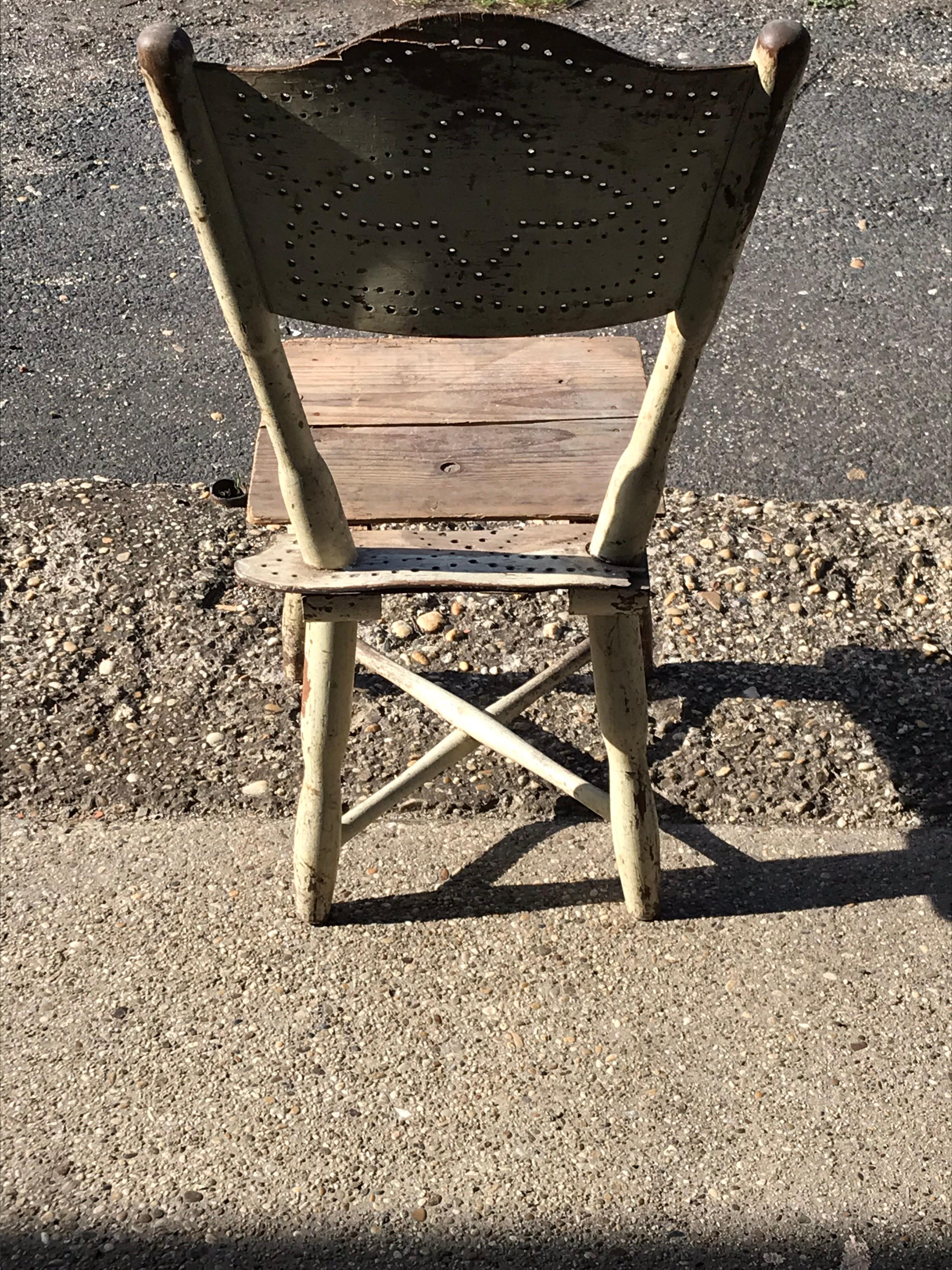 Rustic Antique Peasant Chair, circa 1900 For Sale