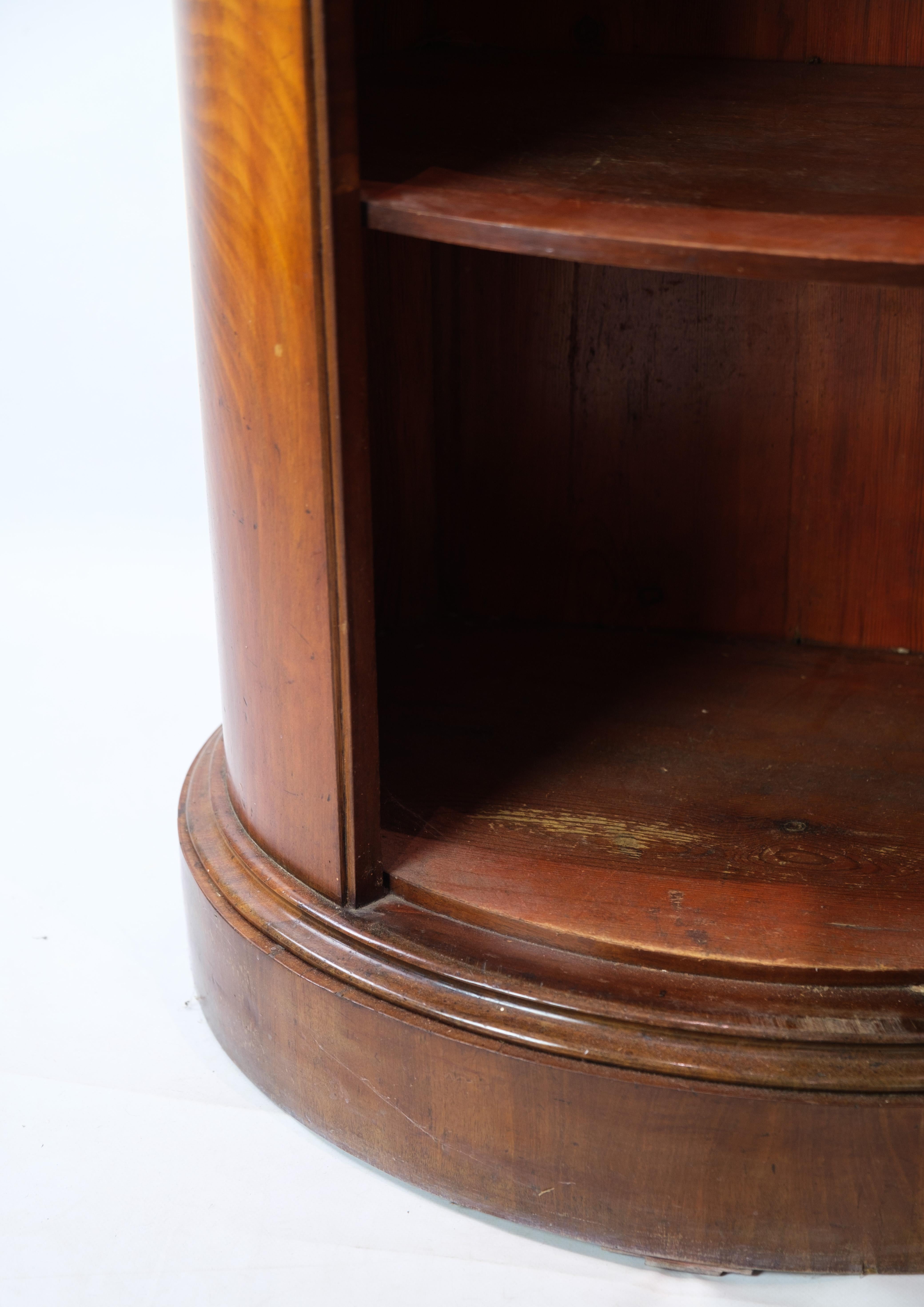 Mid-19th Century Antique Pedestal Cabinet, Mahogany, Carvings, 1840 For Sale