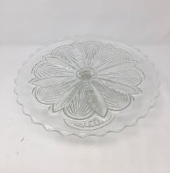 Antique Pedestal Glass Cake Patisserie Stand