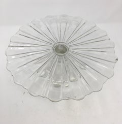 Antique Pedestal Glass Cake Patisserie Stand