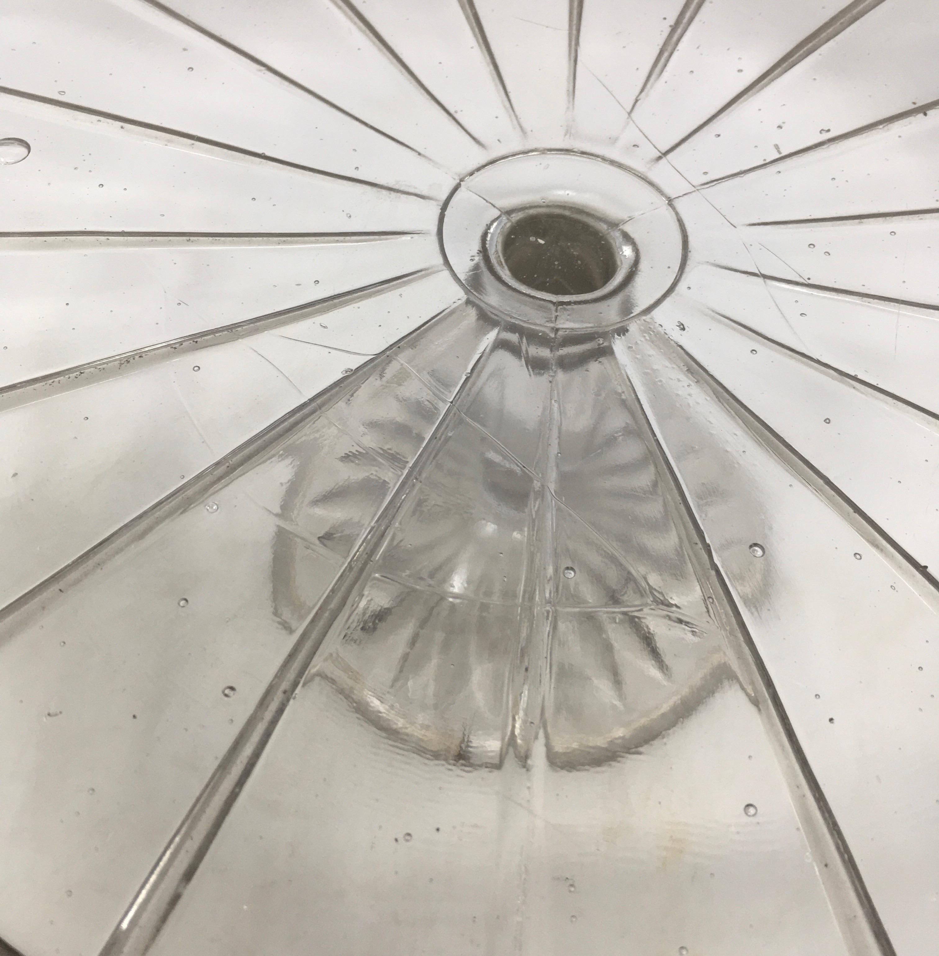Antique Pedestal Glass Cake Patisserie Stand In Good Condition In Houston, TX