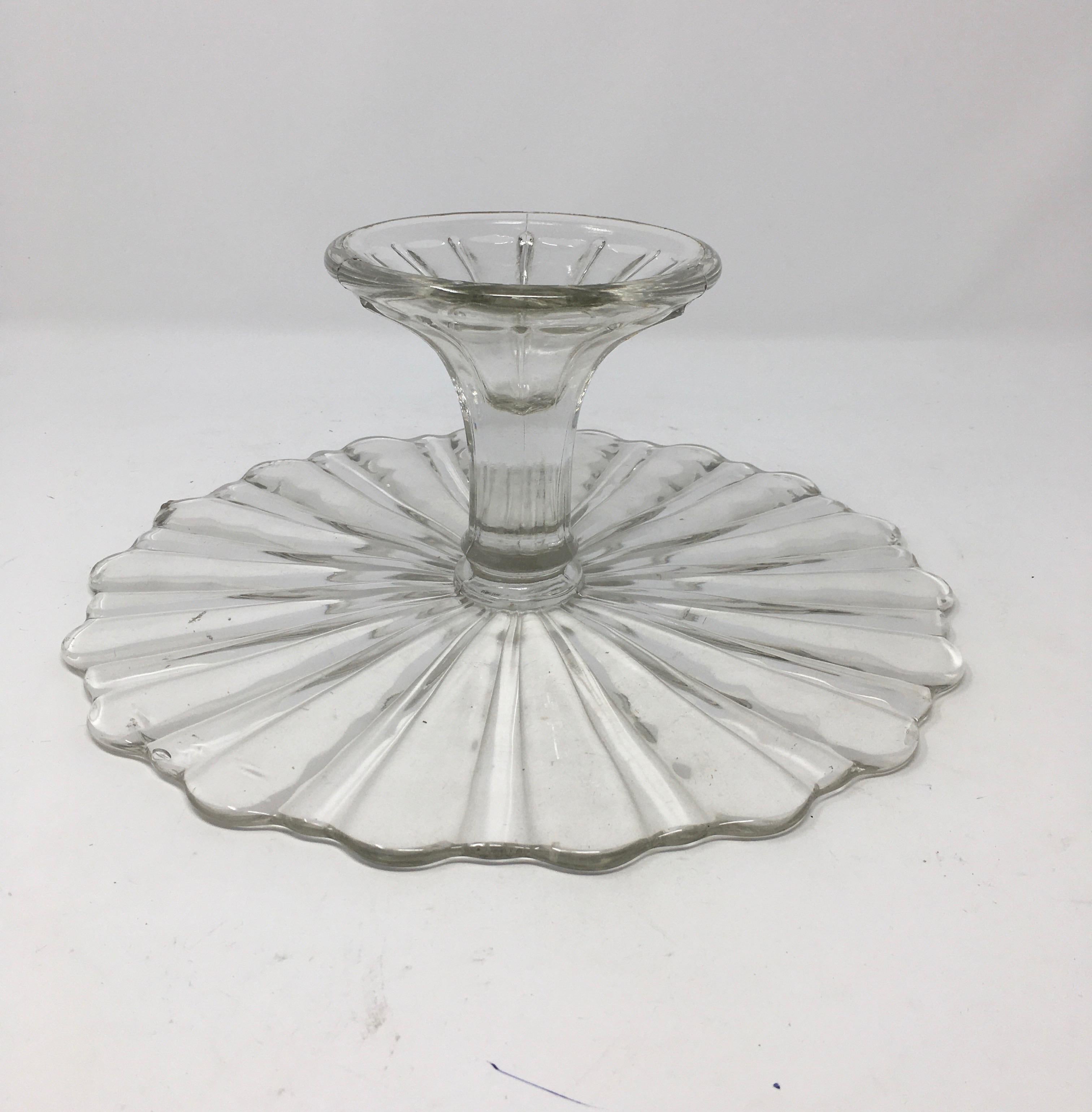Other Antique Pedestal Glass Cake Patisserie Stand
