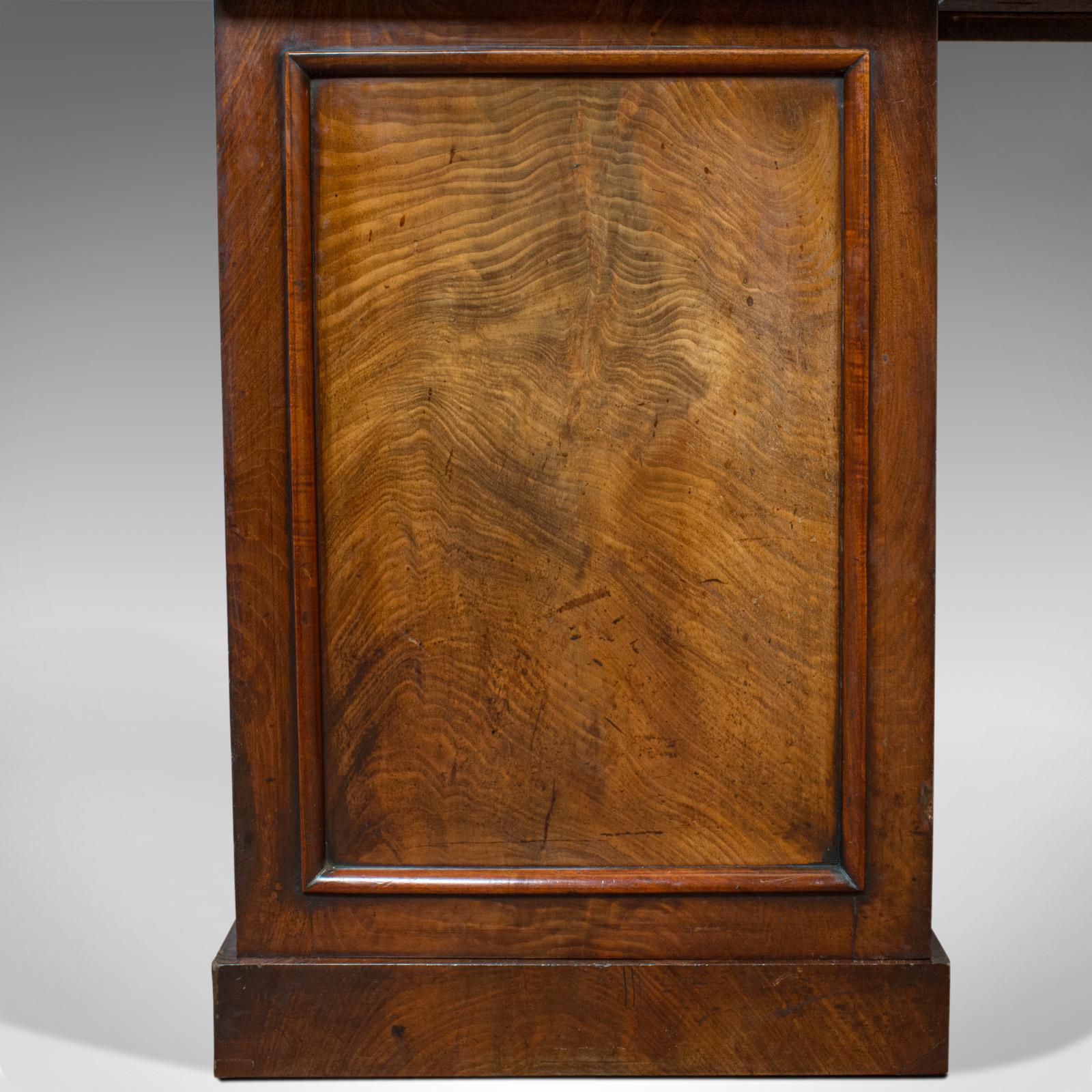 Antique Pedestal Sideboard English Mahogany, Flame, Dresser, Regency, circa 1810 7