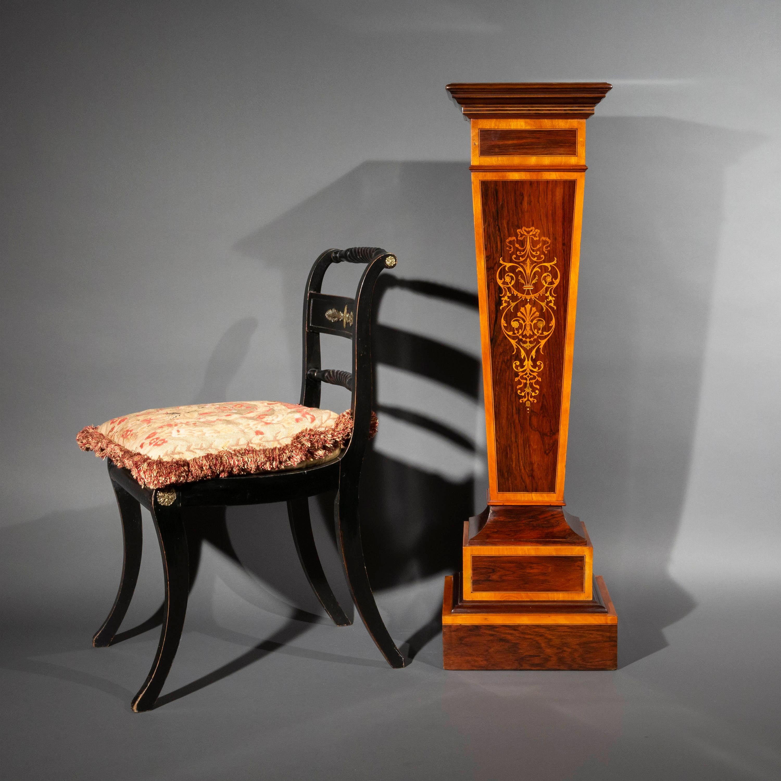19th Century Pedestal Stand in Neoclassical Style 1