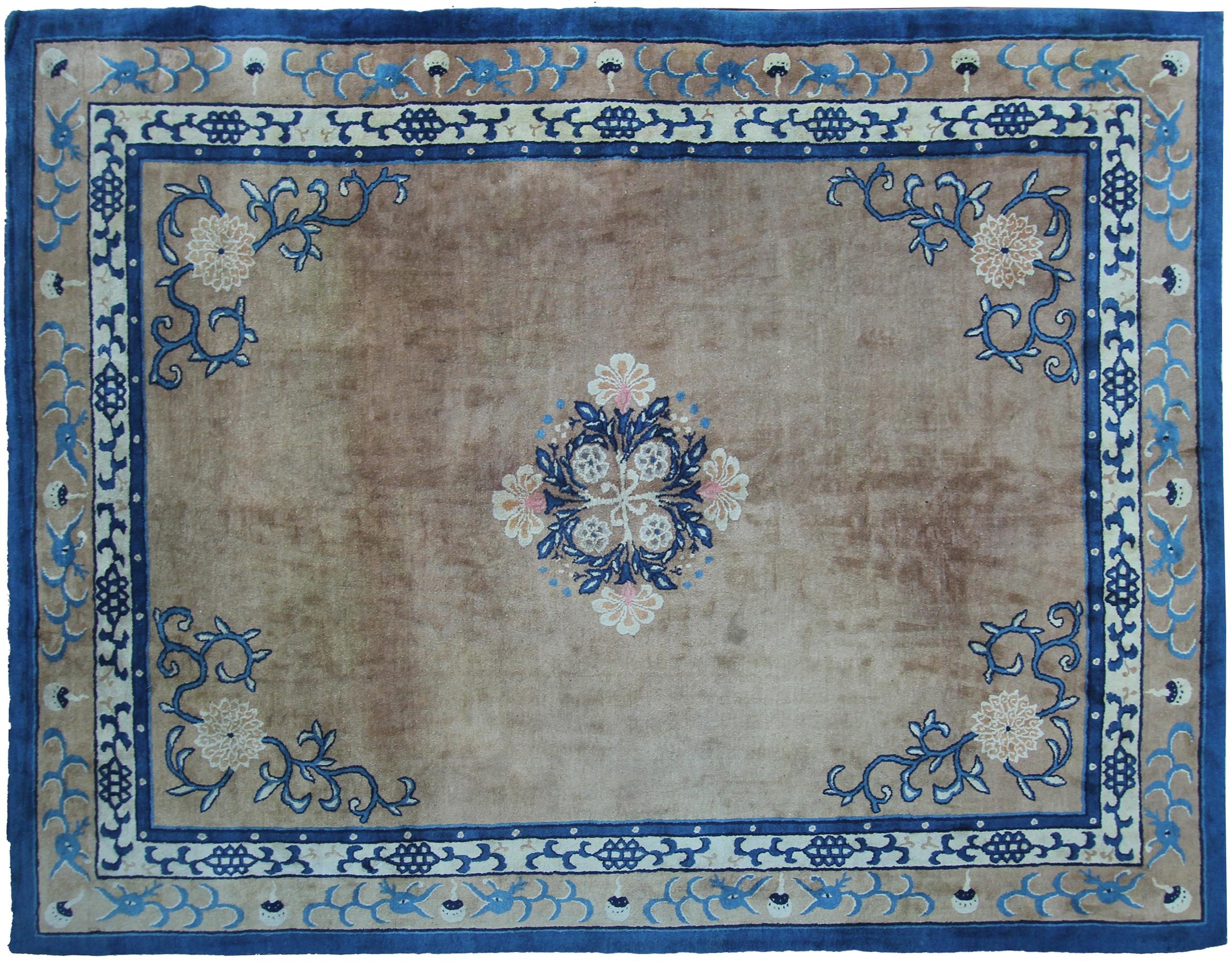 Antique Peking 5Paw 9x12 Dragon Chinese Rug 275cmx356cm Fine Art Deco Rug c.1870 (Chinesischer Export) im Angebot