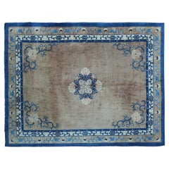 Antique Peking 5Paw 9x12 Dragon Chinese Rug 275cmx356cm Fine Art Deco Rug c.1870