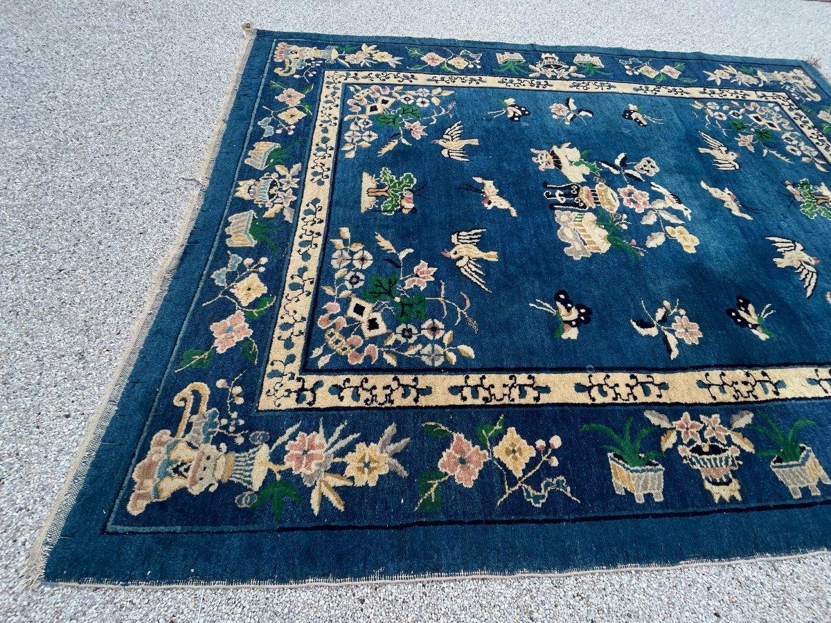 Hand-Woven Antique Peking Beijing Carpet China For Sale