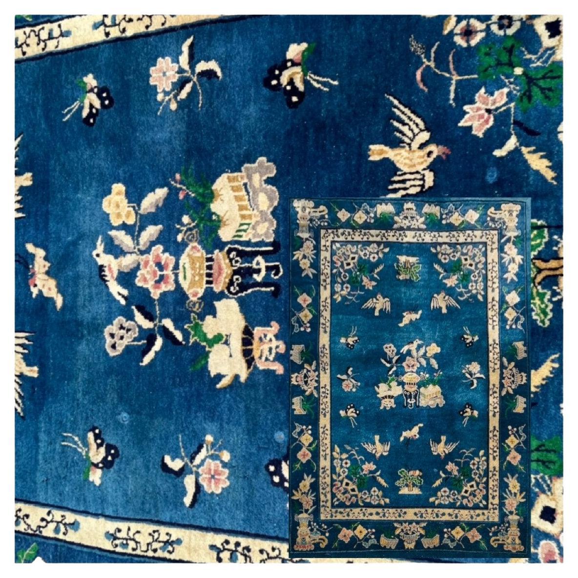 Antique Peking Beijing Carpet China For Sale
