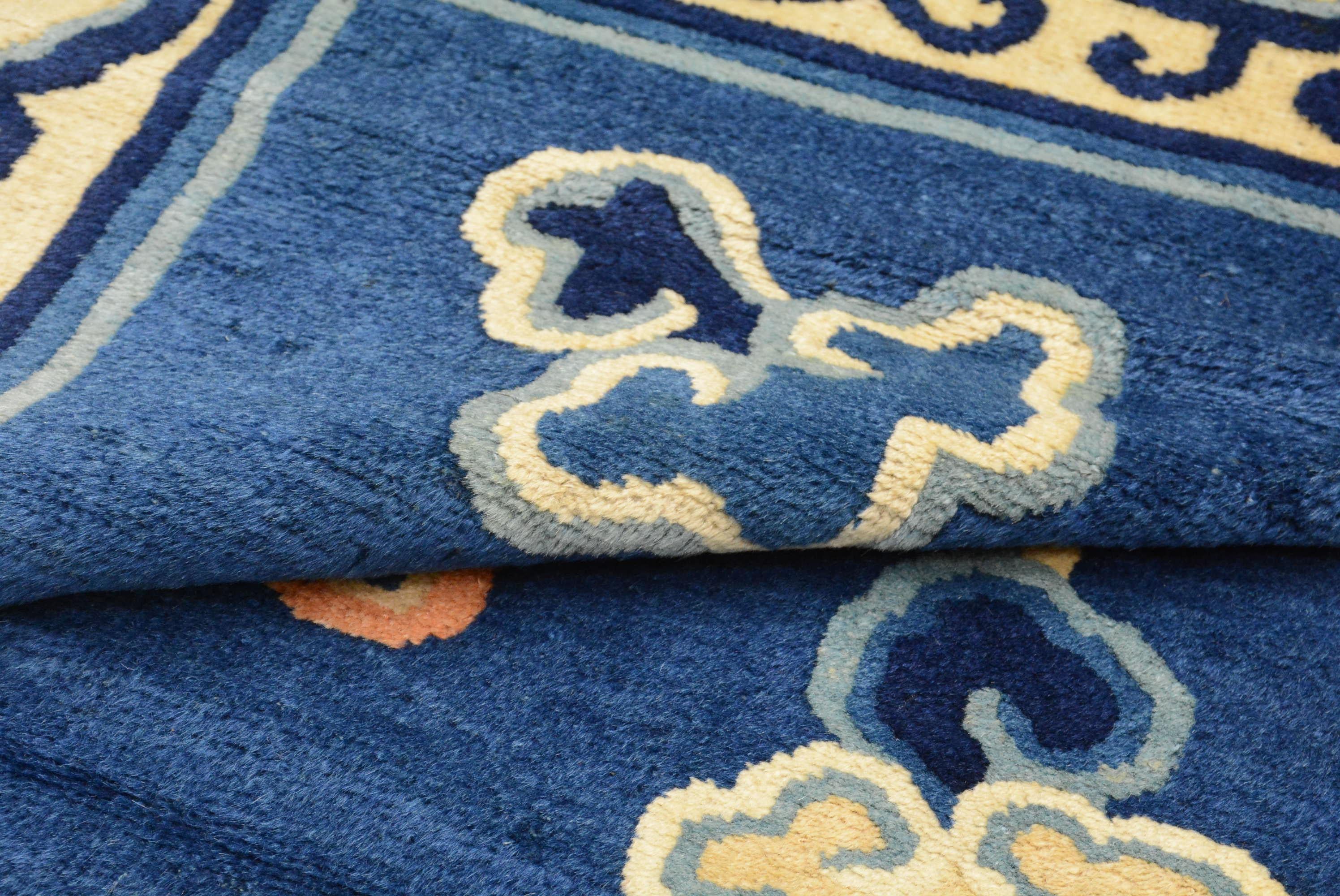Antique Peking Chinese Carpet For Sale 3