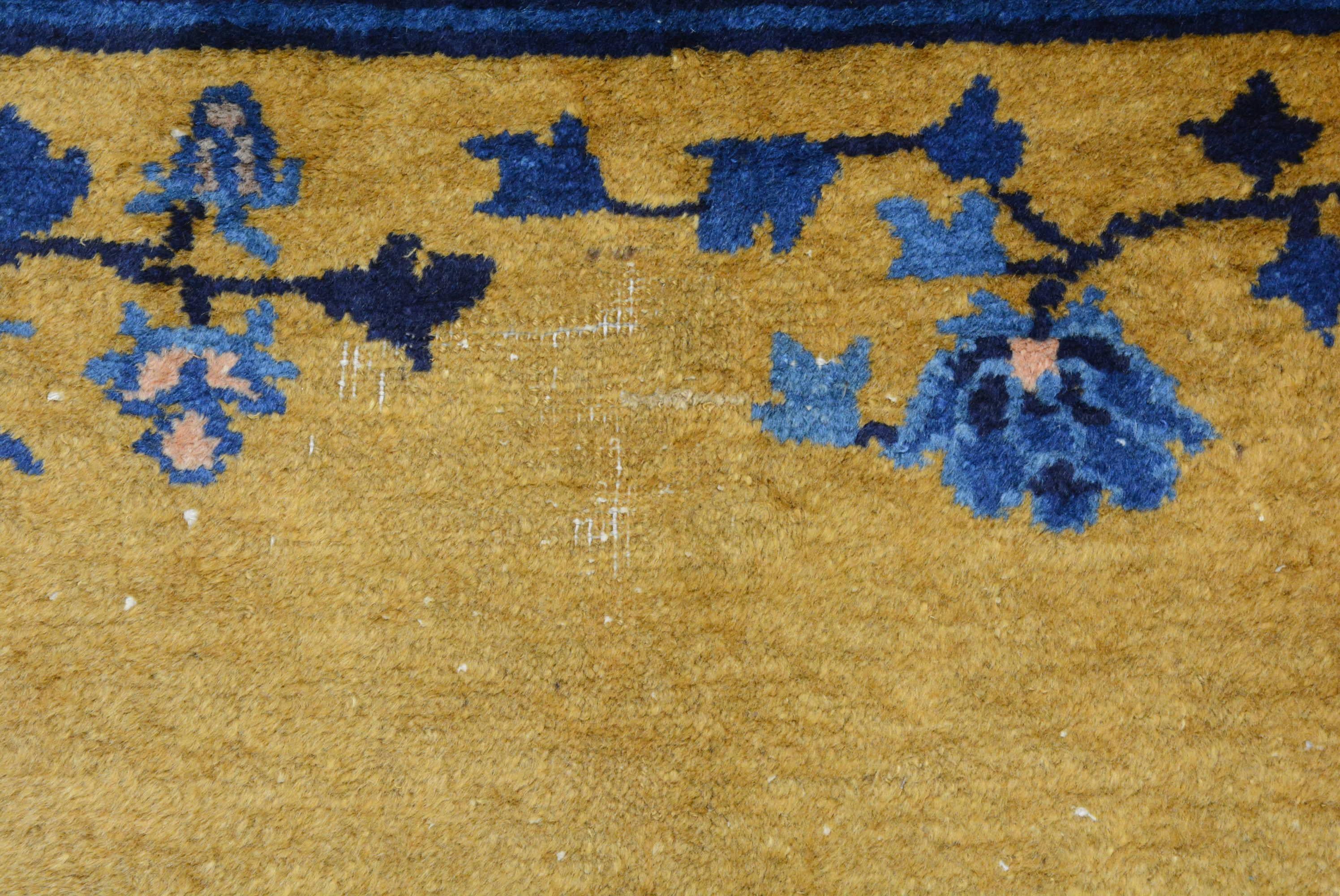 Antique Peking Chinese Carpet For Sale 3