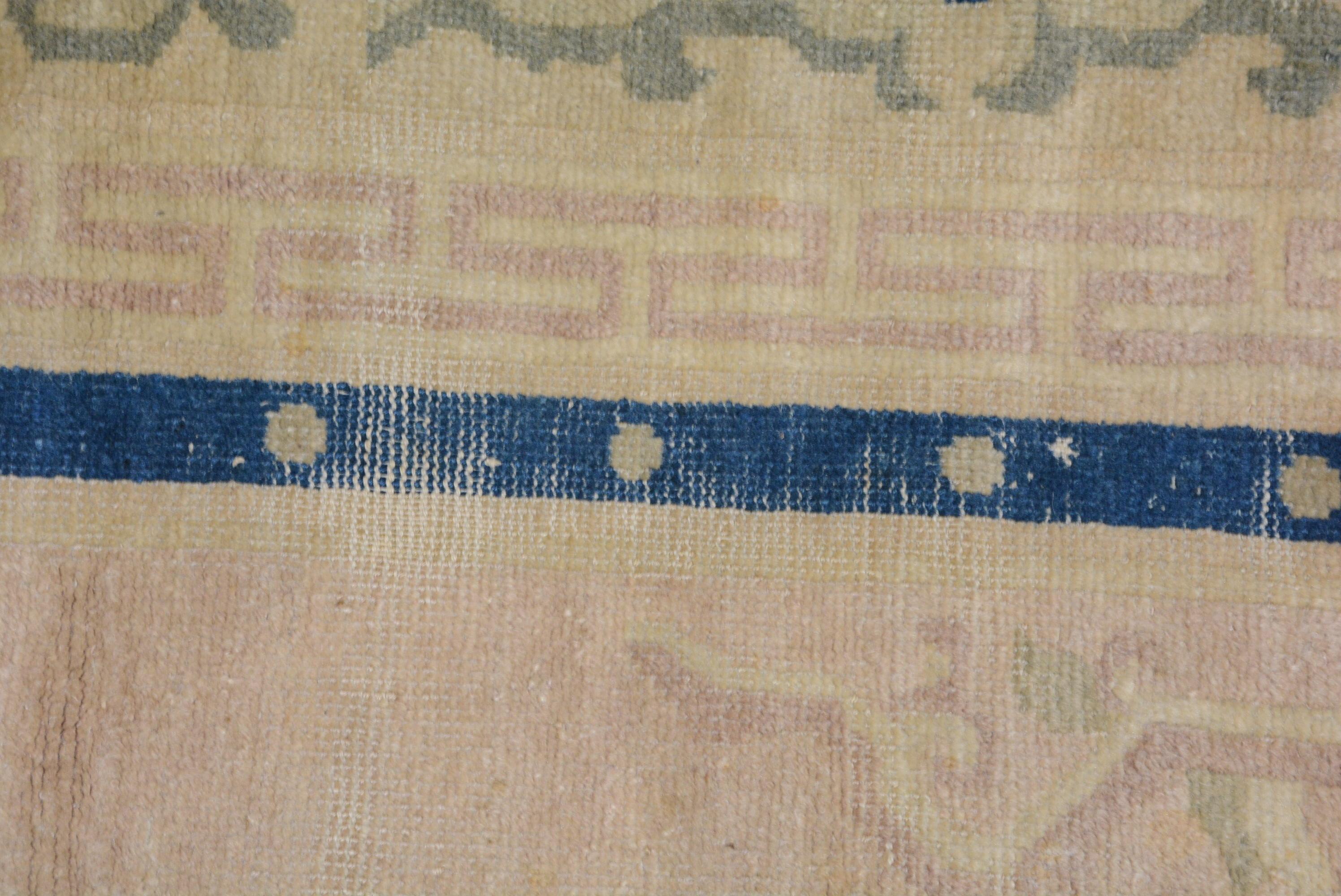 Antique Peking Chinese Carpet For Sale 4