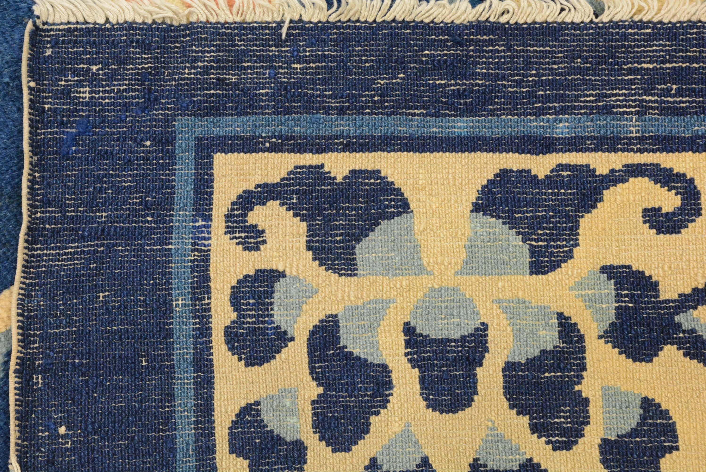 Antique Peking Chinese Carpet For Sale 4