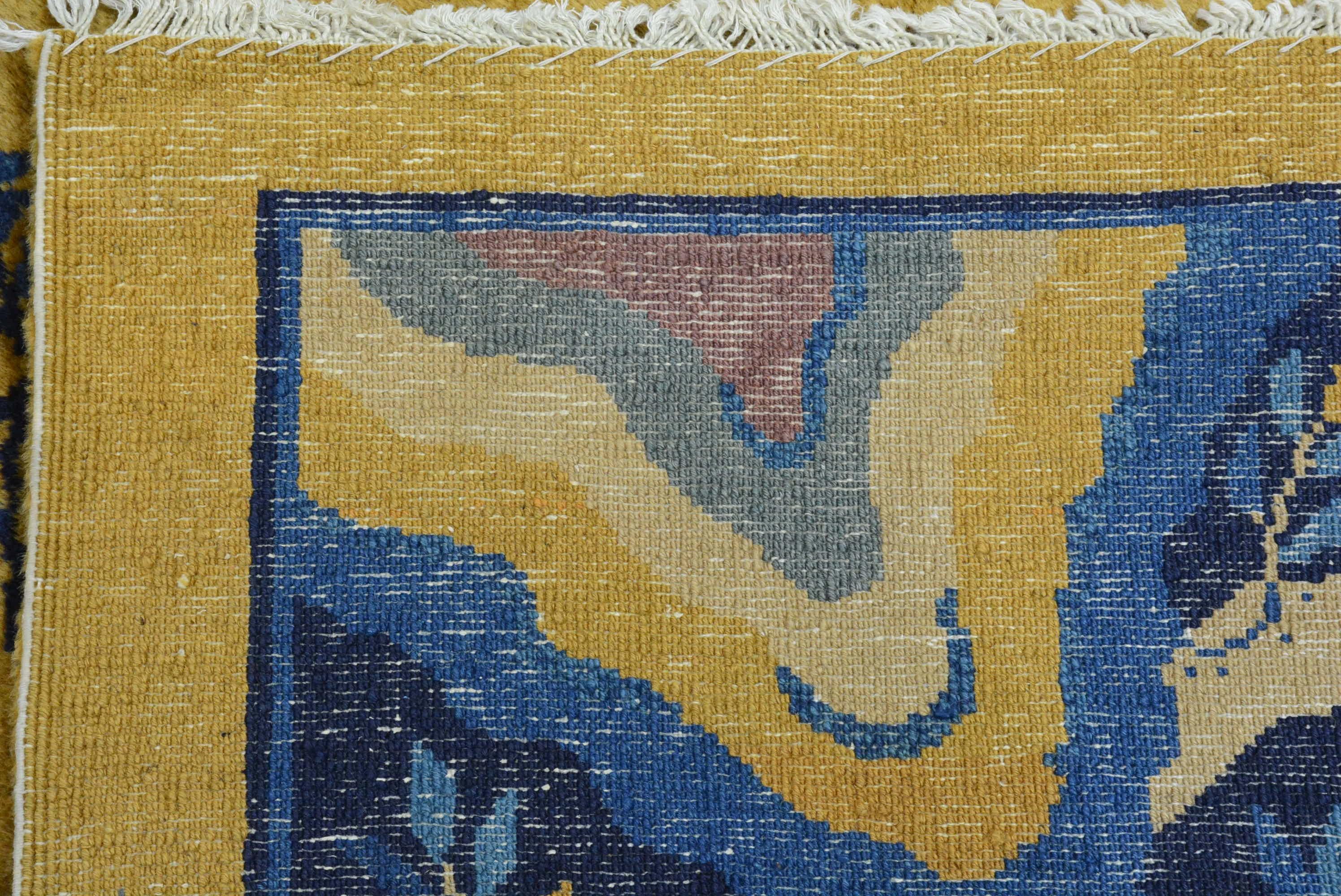 Antique Peking Chinese Carpet For Sale 4
