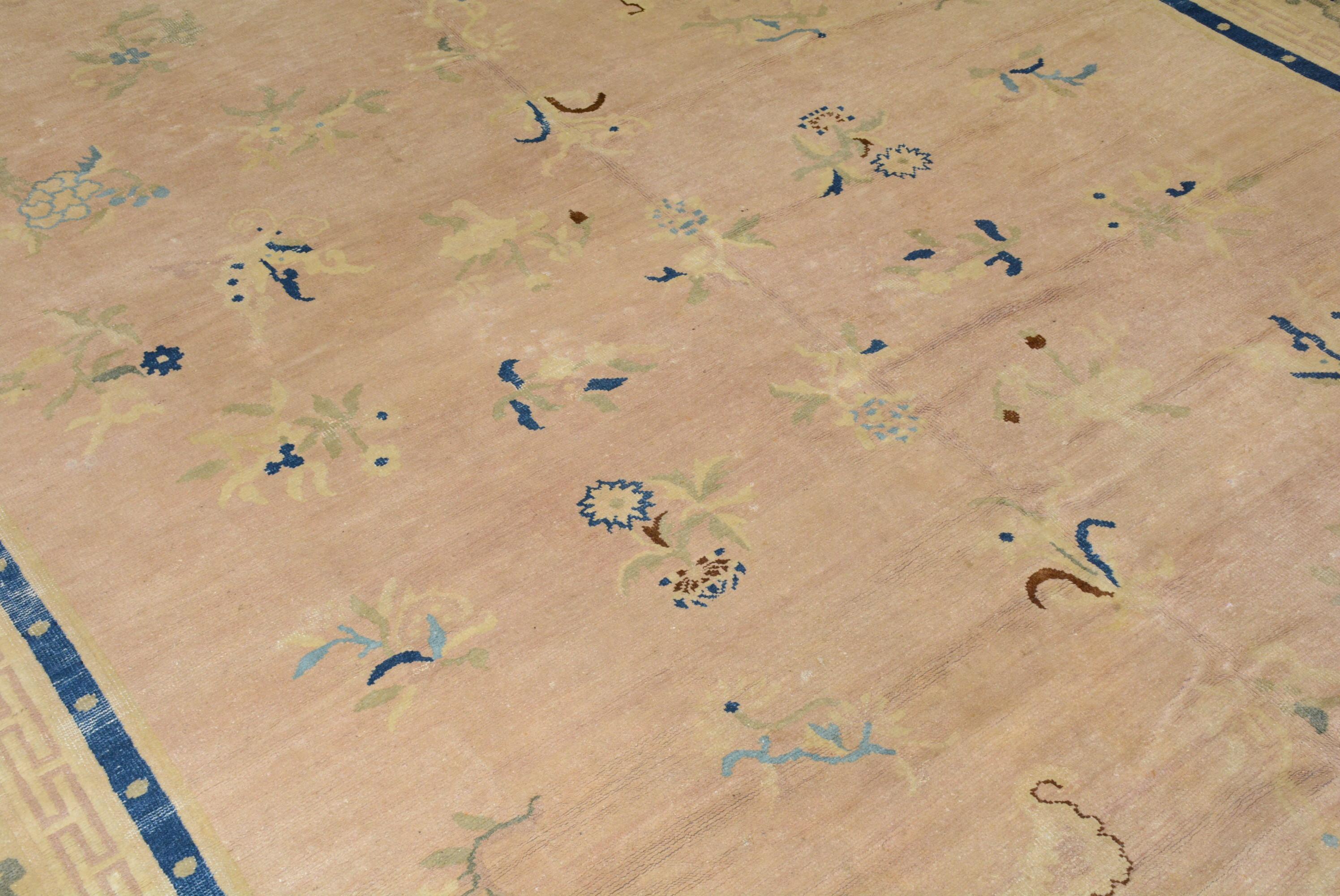 Antique Peking Chinese Carpet For Sale 7