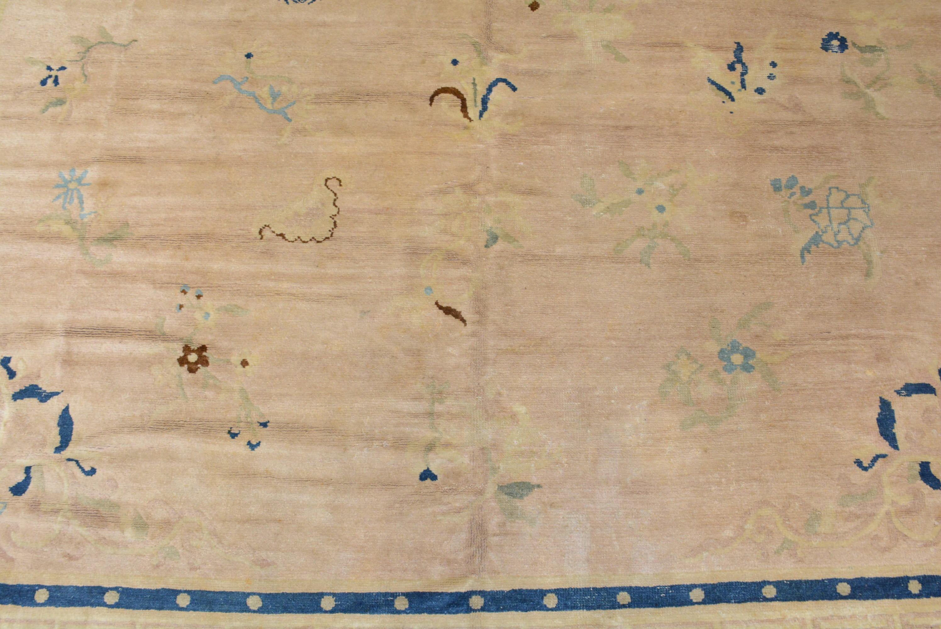 Antique Peking Chinese Carpet For Sale 1