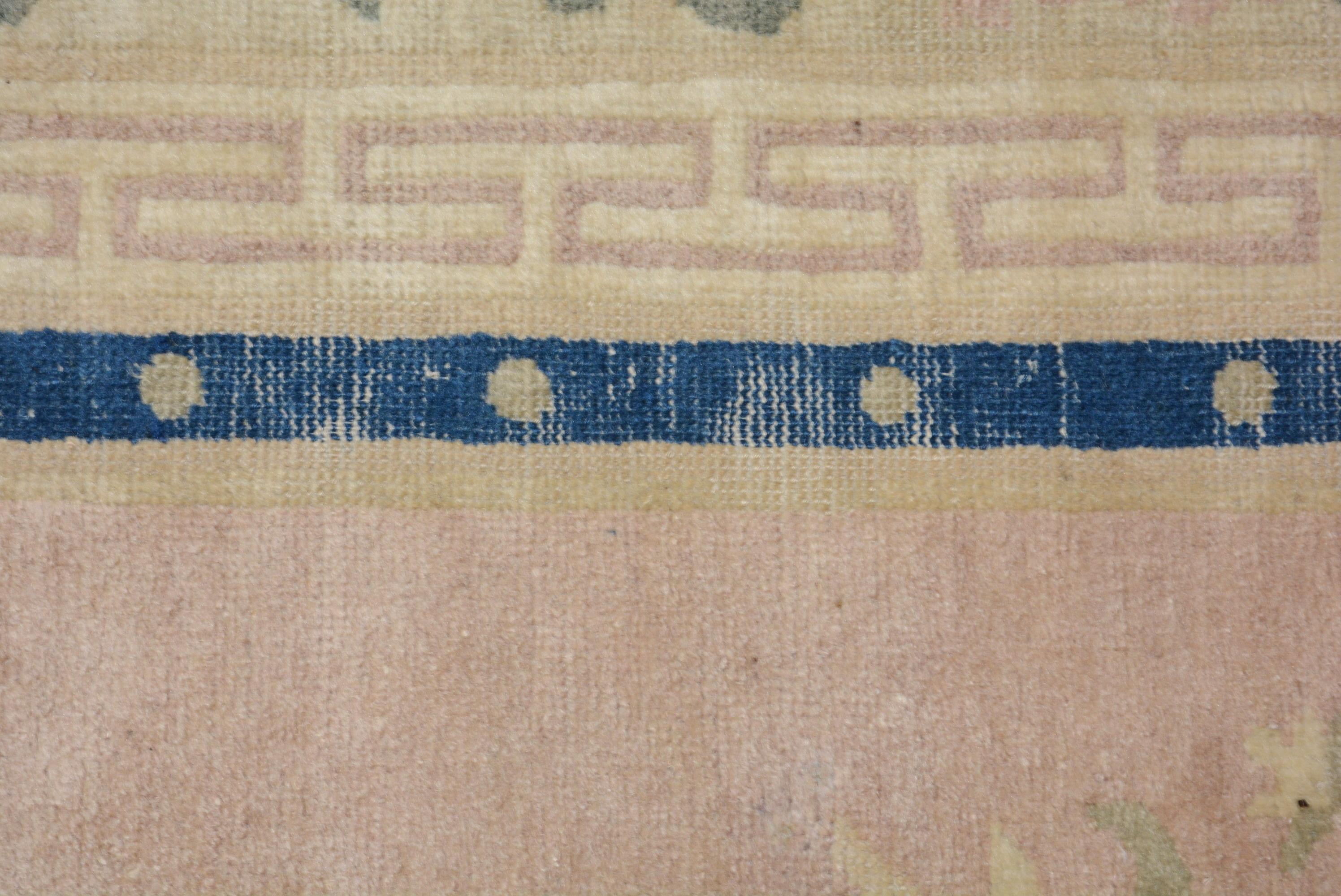 Antique Peking Chinese Carpet For Sale 2