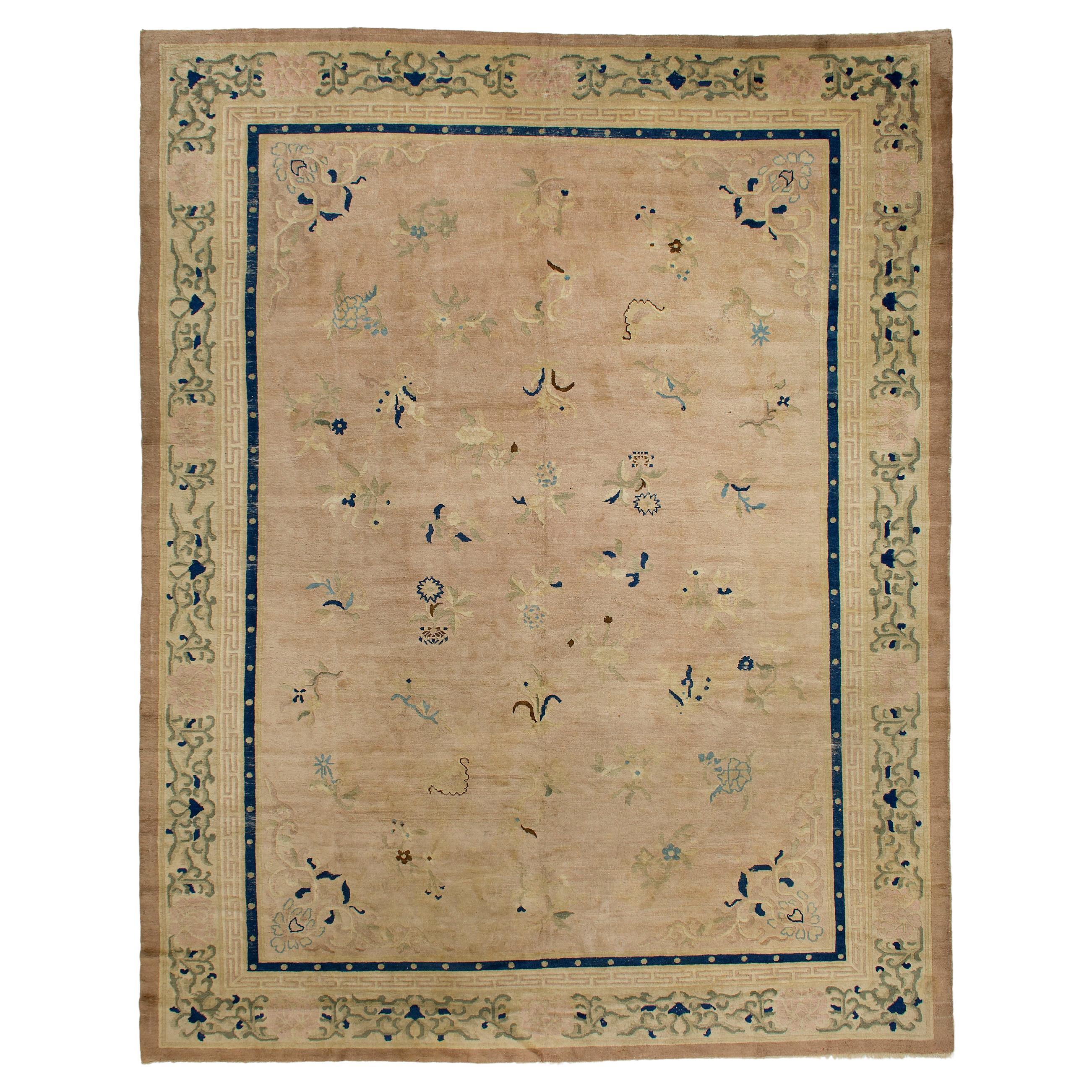Antique Peking Chinese Carpet