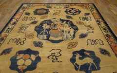Antique Peking Chinese Rug 7' 9" x 9' 4"