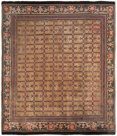 10x10 Rare Antique Chinese Ninghshia Rug Fine Museum Peking 285x305cm c.1860