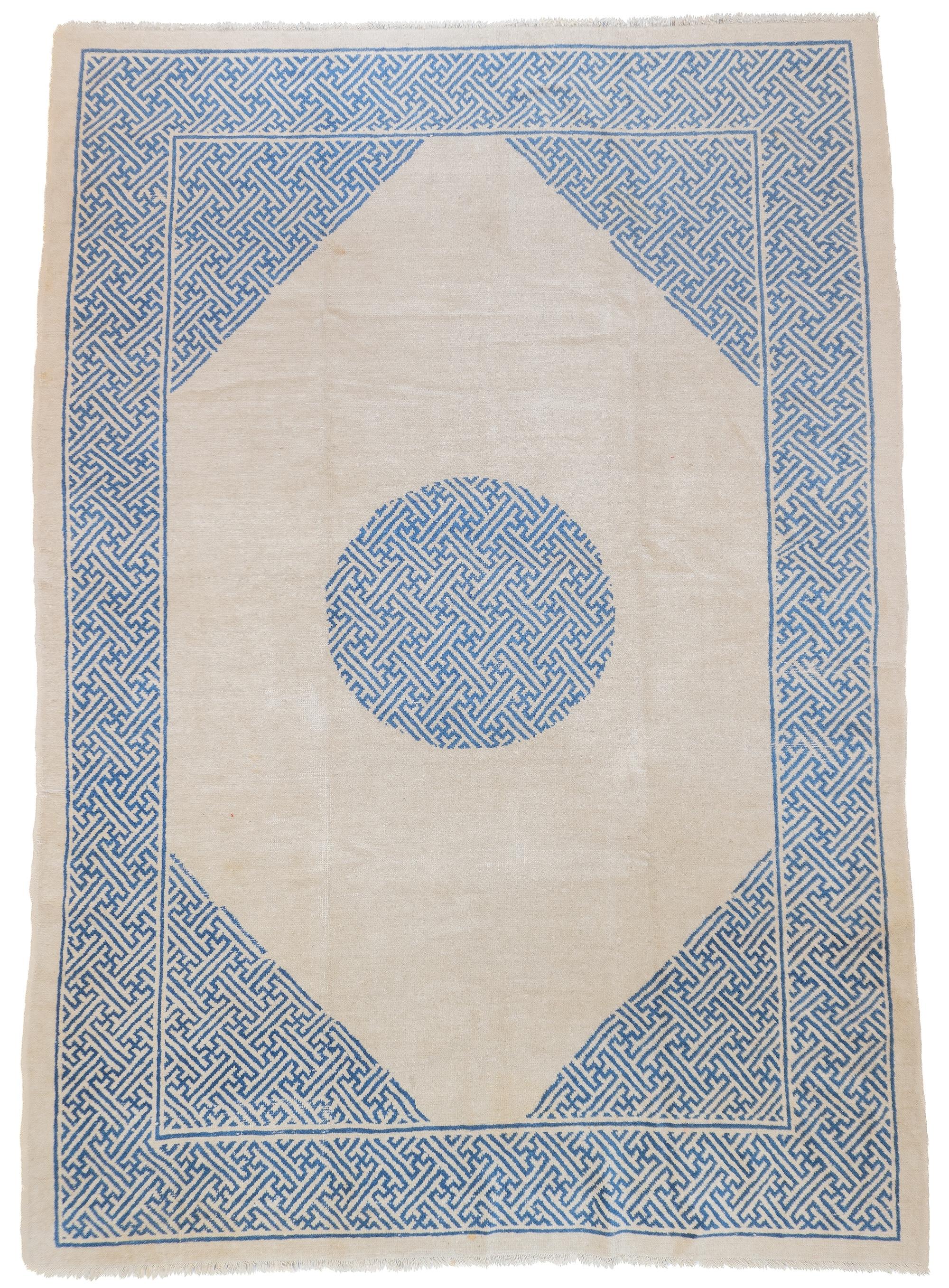 Cinese Tappeto antico cinese Peking/Ninshia 6'4'' x 8'11'' in vendita