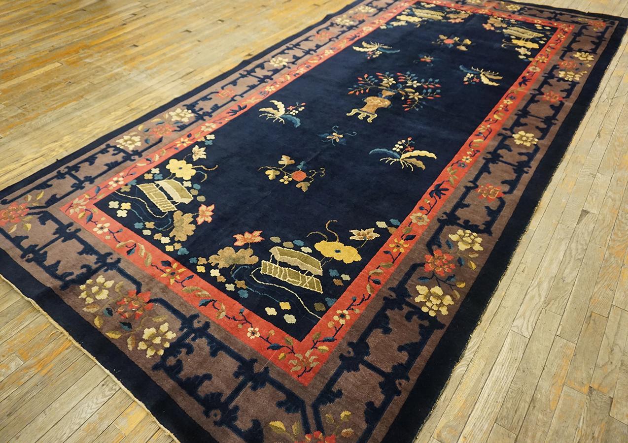 Hand-Knotted Antique Peking Rug 6' 0'' x11' 8'' For Sale