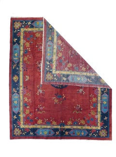Antique Peking Chinese Art Deco Design Rug 8'2'' x 9'9''
