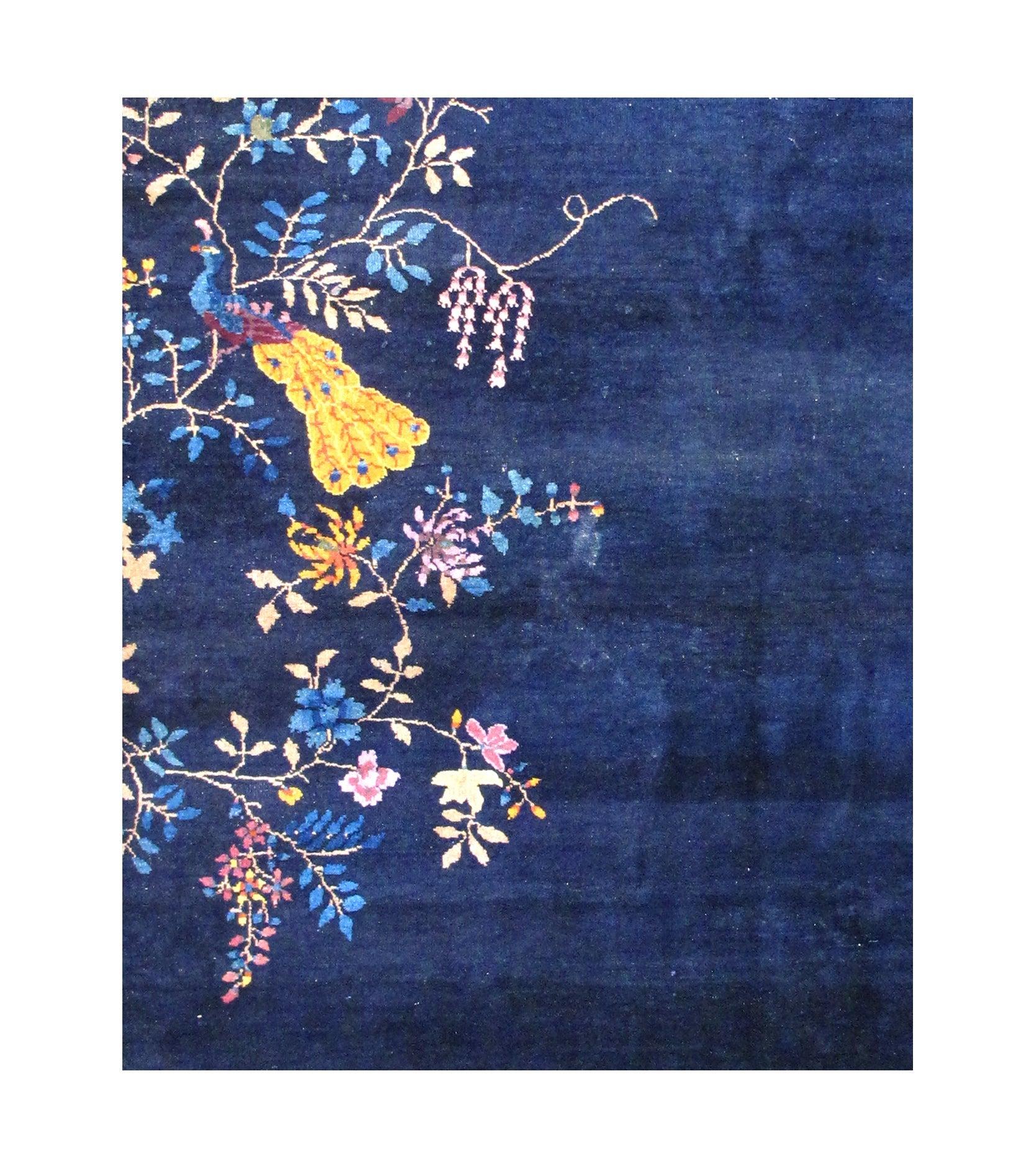 Noué à la main Tapis pékinois ancien 9'0