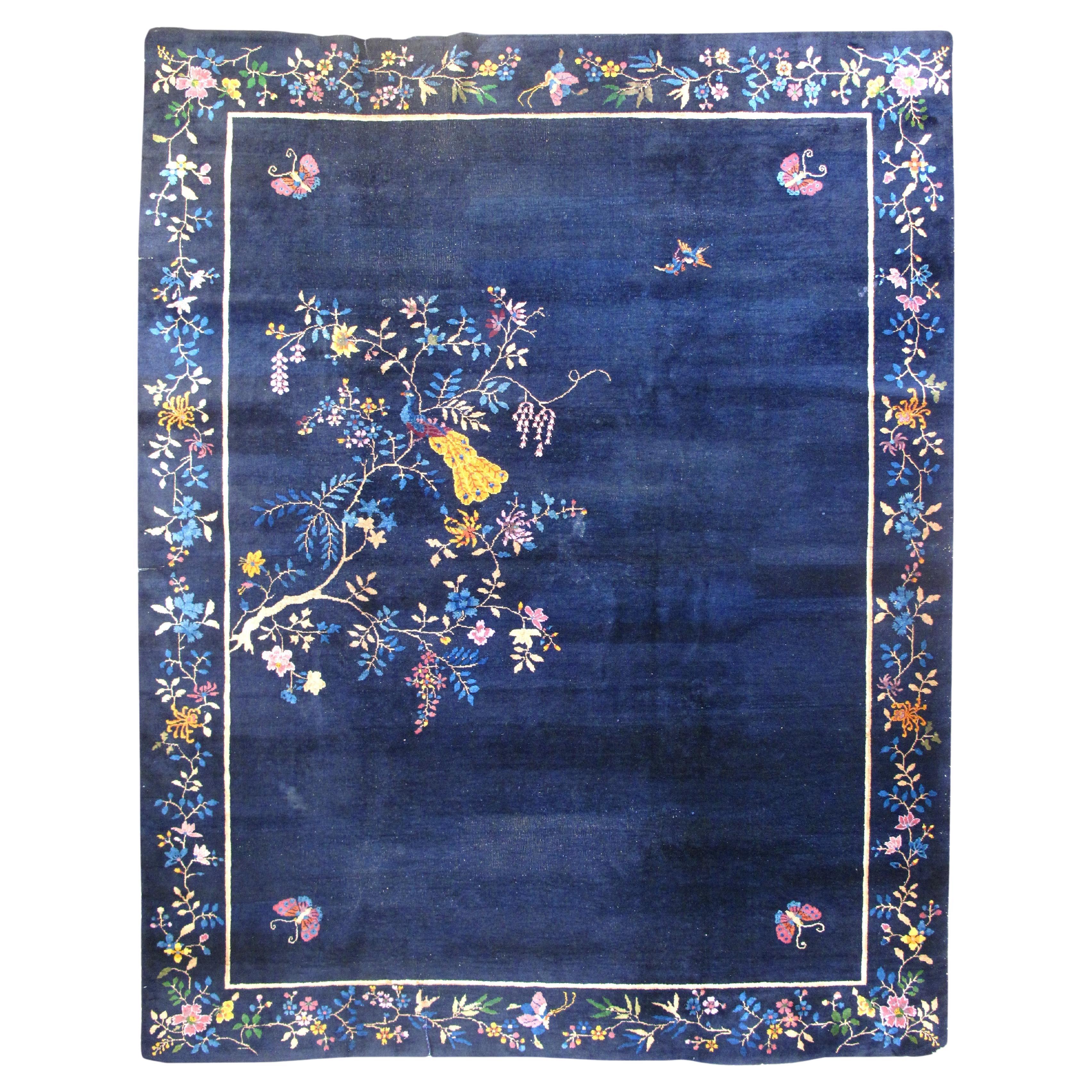 Tapis pékinois ancien 9'0" x 11'7'' en vente