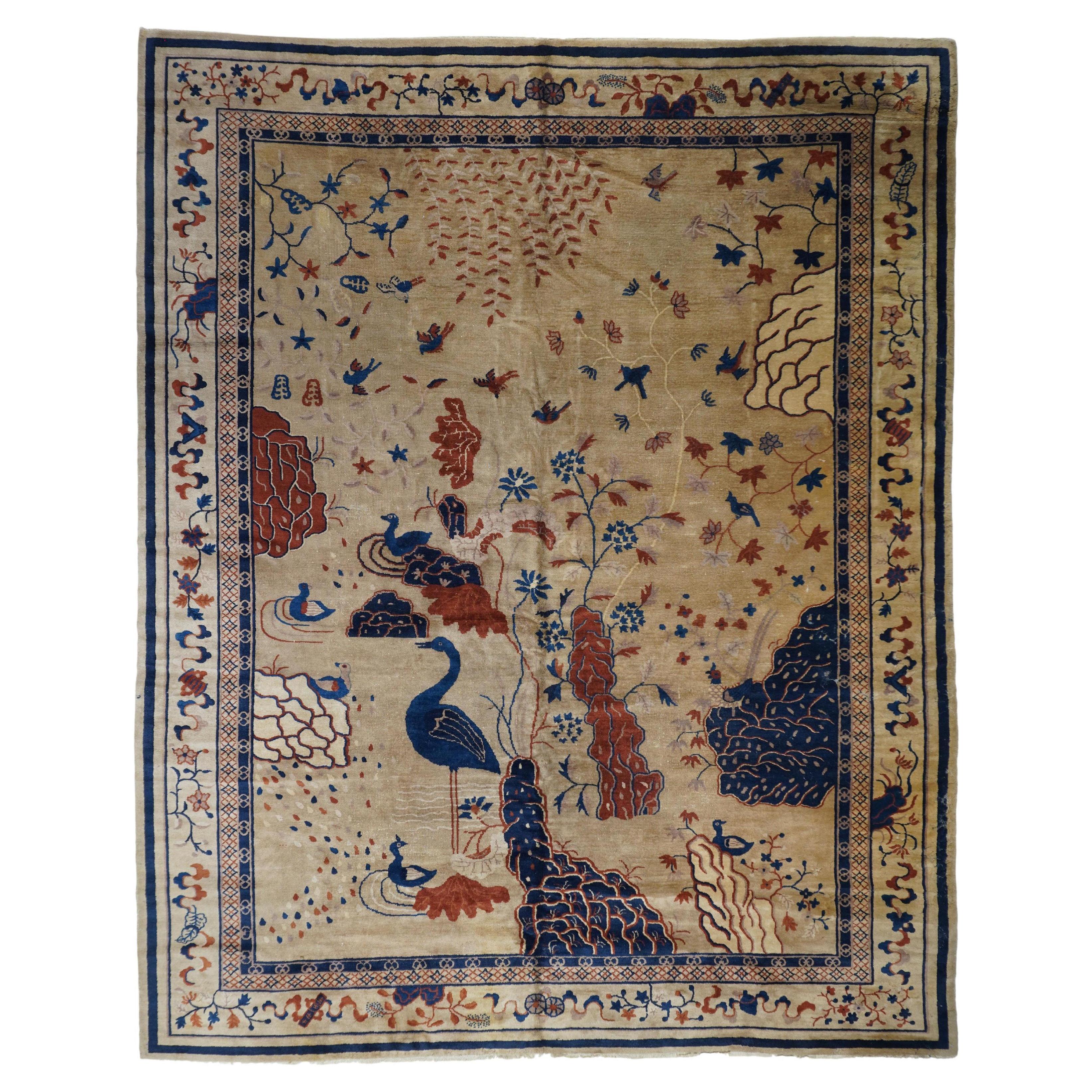Antiker Pekinger Teppich im Angebot